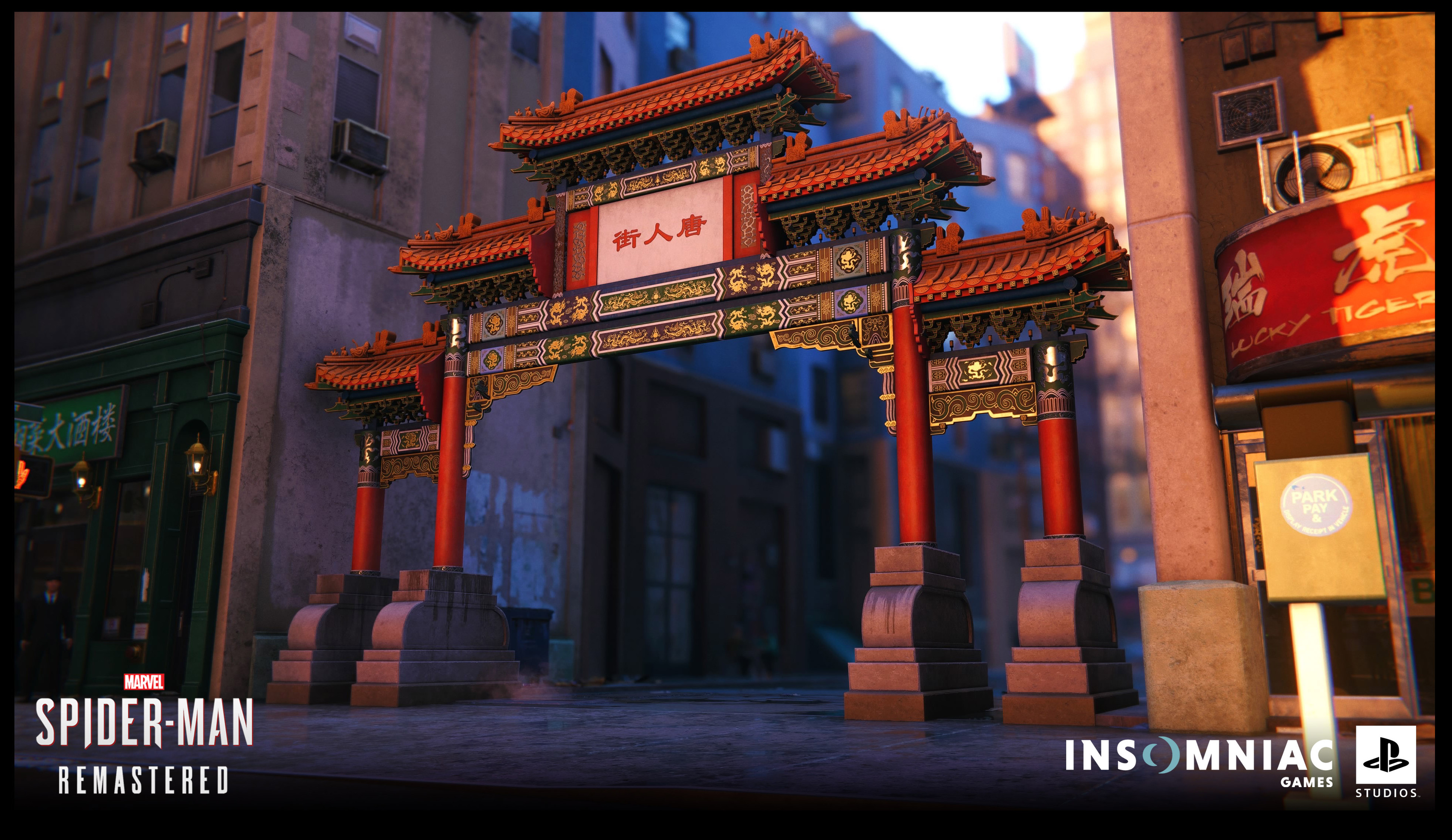 Environment assets I worked on for Spider-Man Remastered (PS5, 2020):
Texturing and integrating ornate gate and various small props.