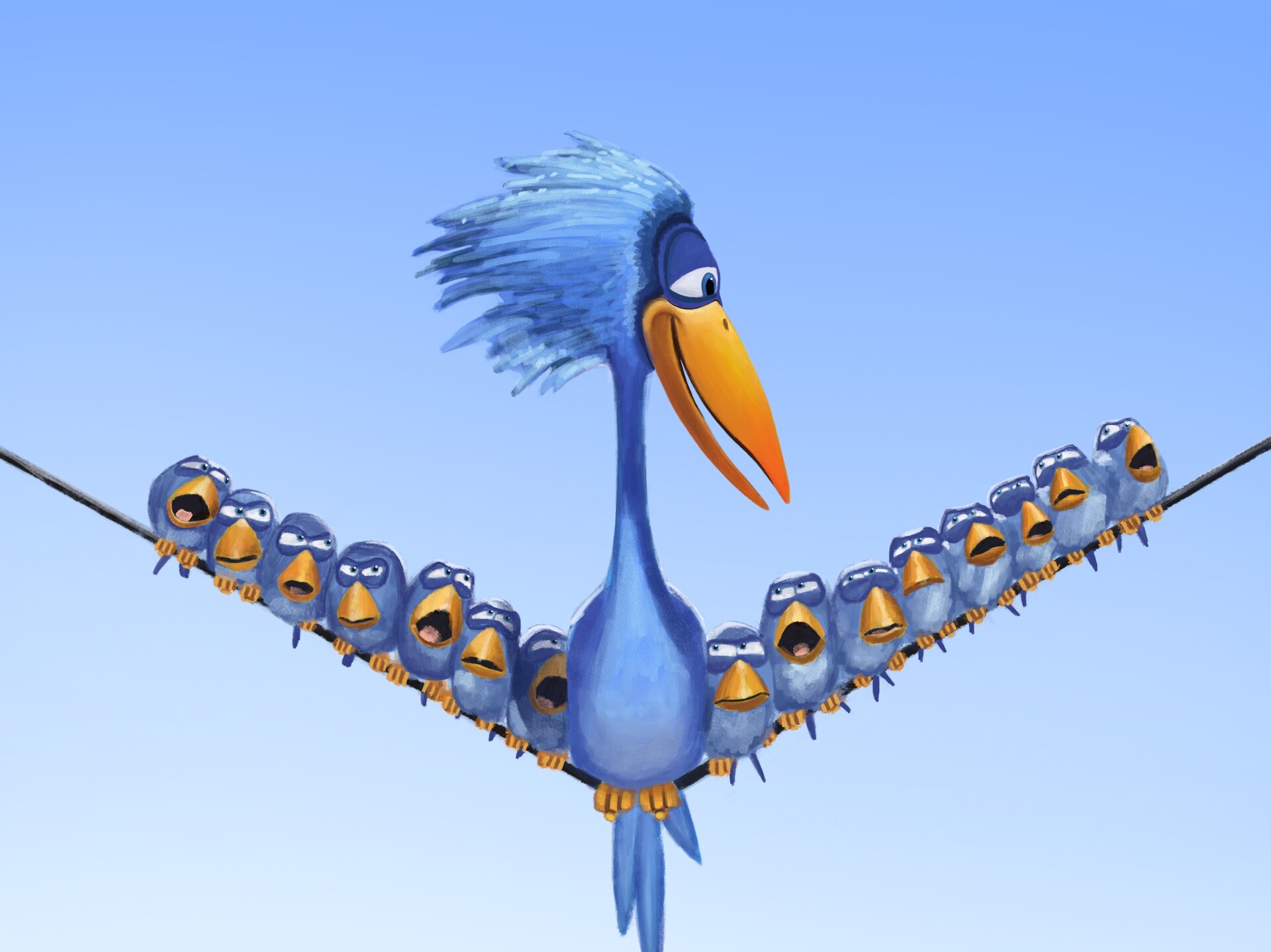 ArtStation For the Birds Pixar Study