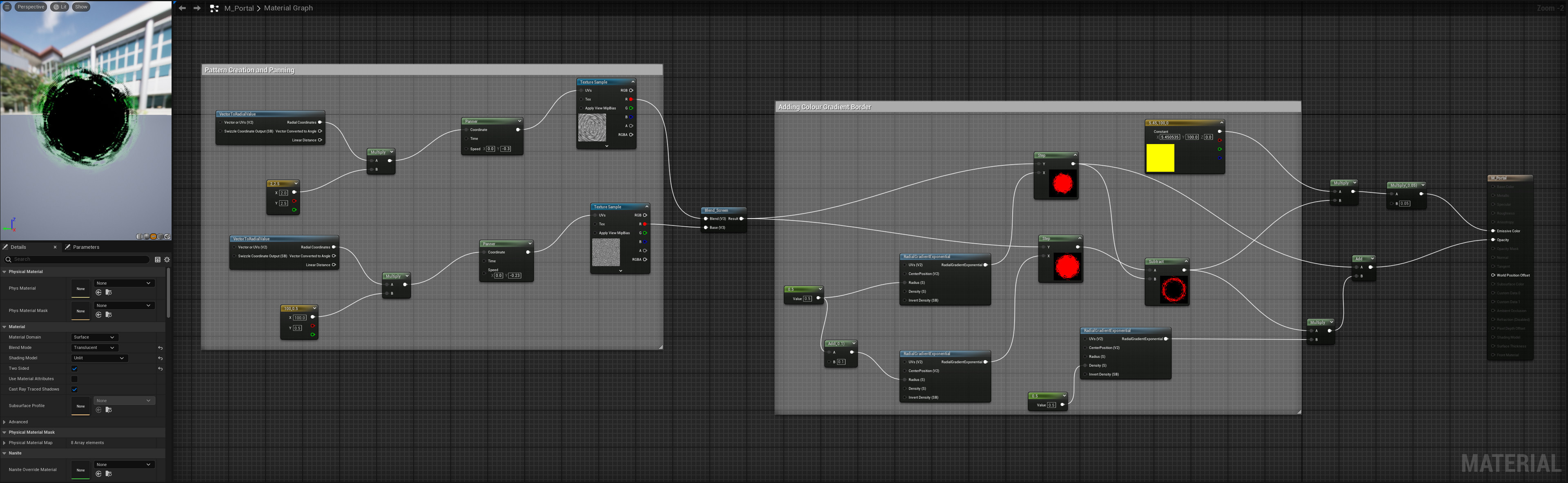 Portal Shader Blueprint