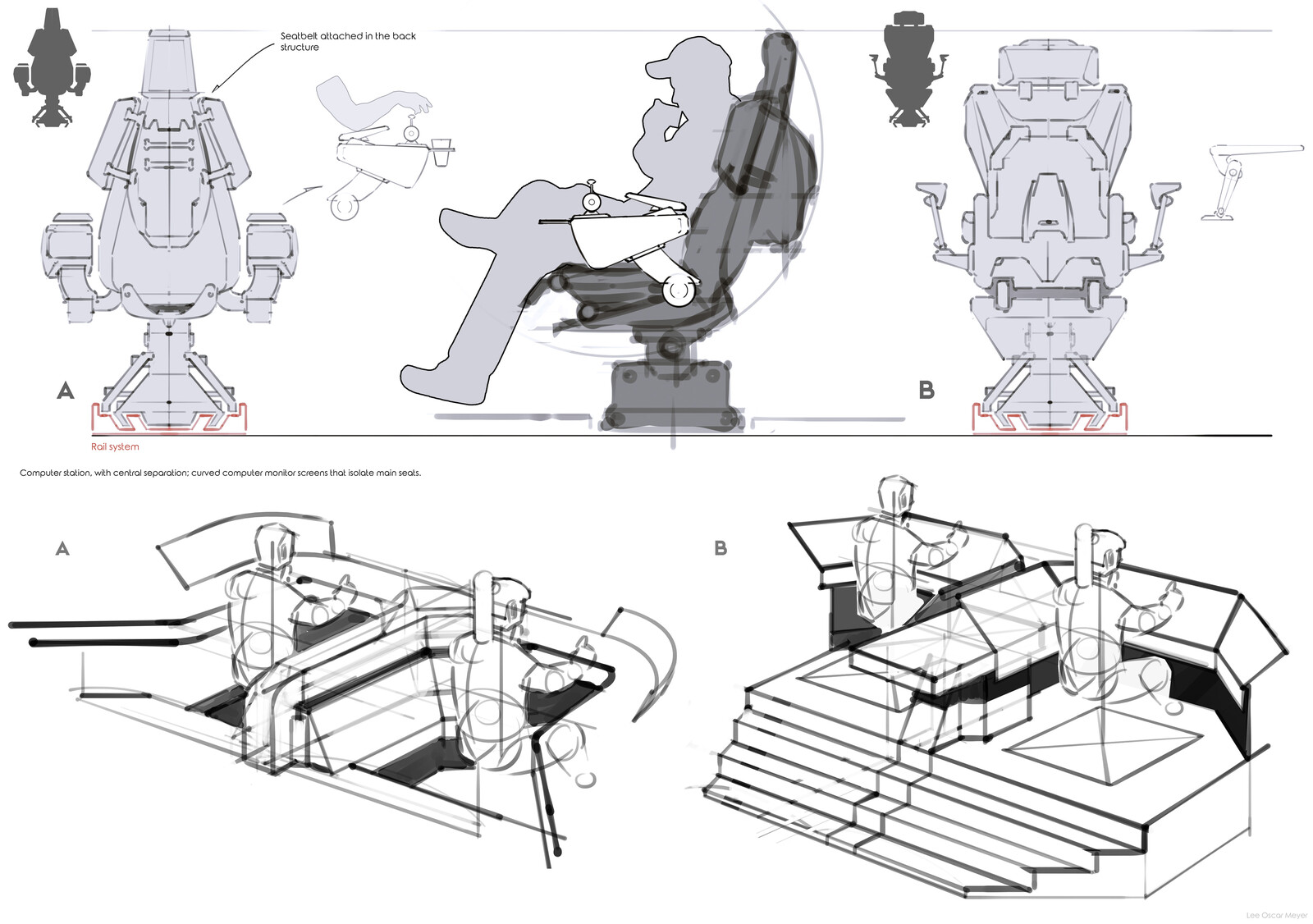 sketches used for the 3D modelling part