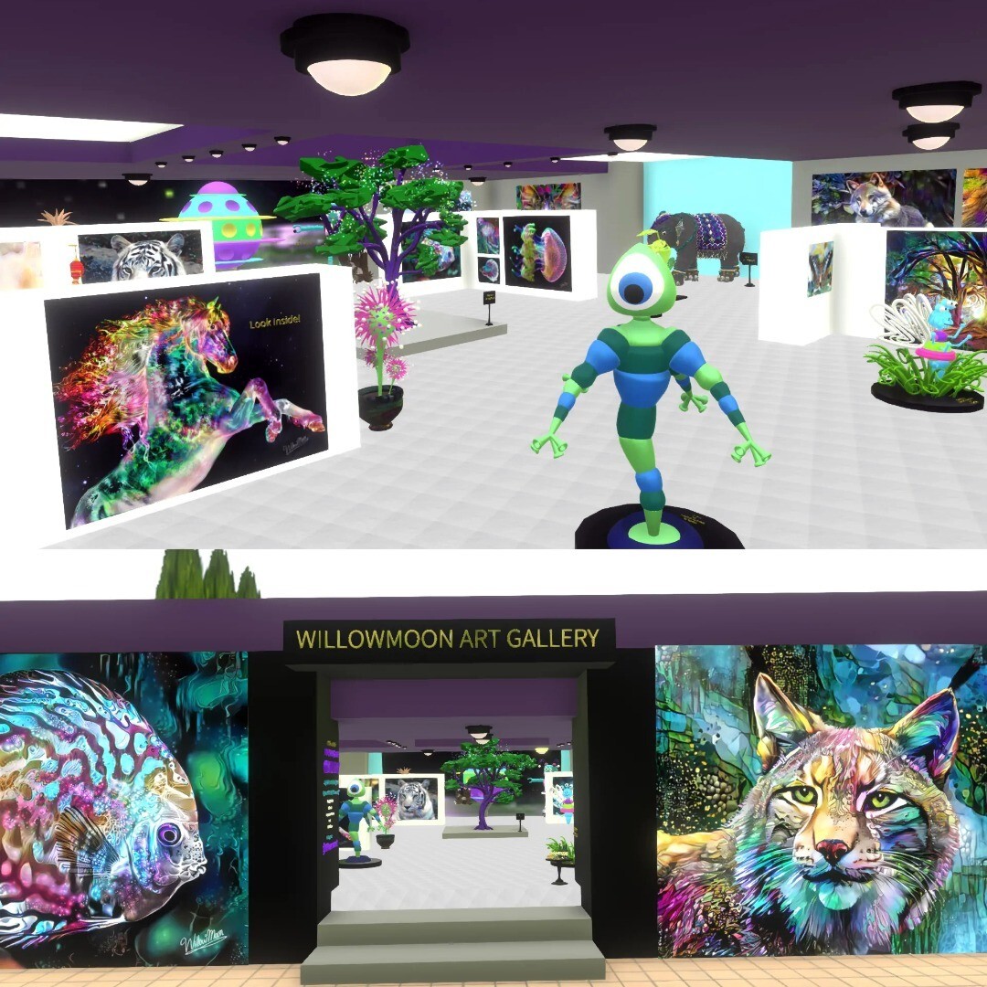 Willowmoon Art Gallery in Neos VR