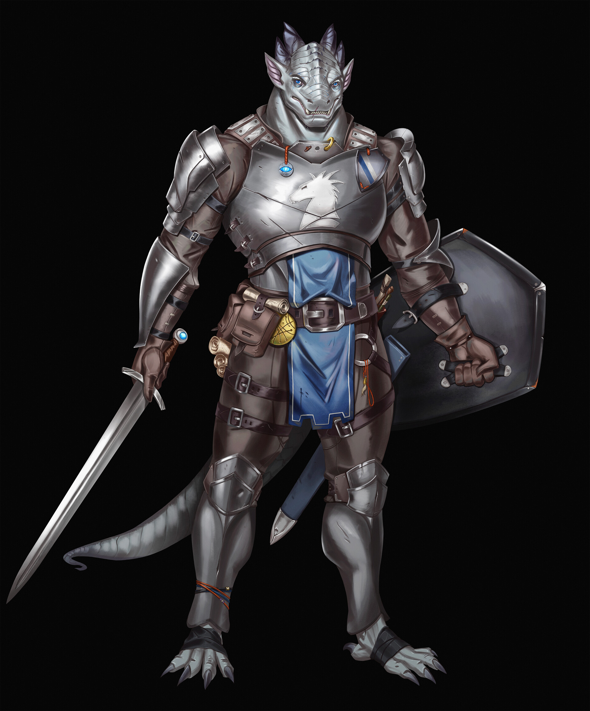 ArtStation Nim Dragonborn Eldrich Knight