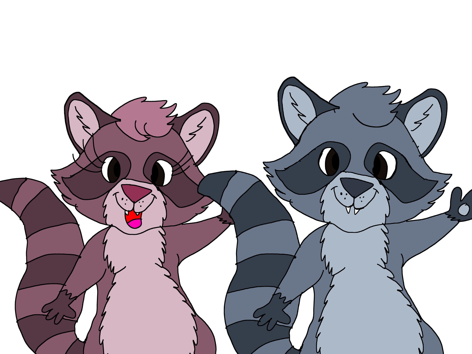 ArtStation Taffy’s Raccoon Siblings