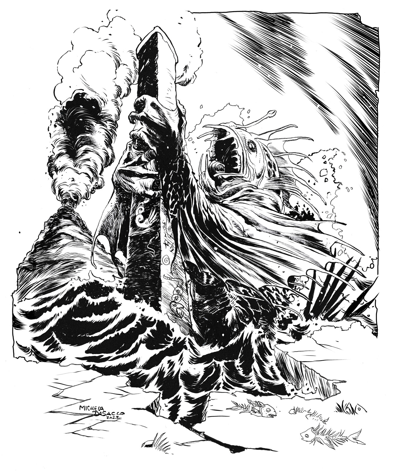 Dagon, form Lovecraft's fantasy.