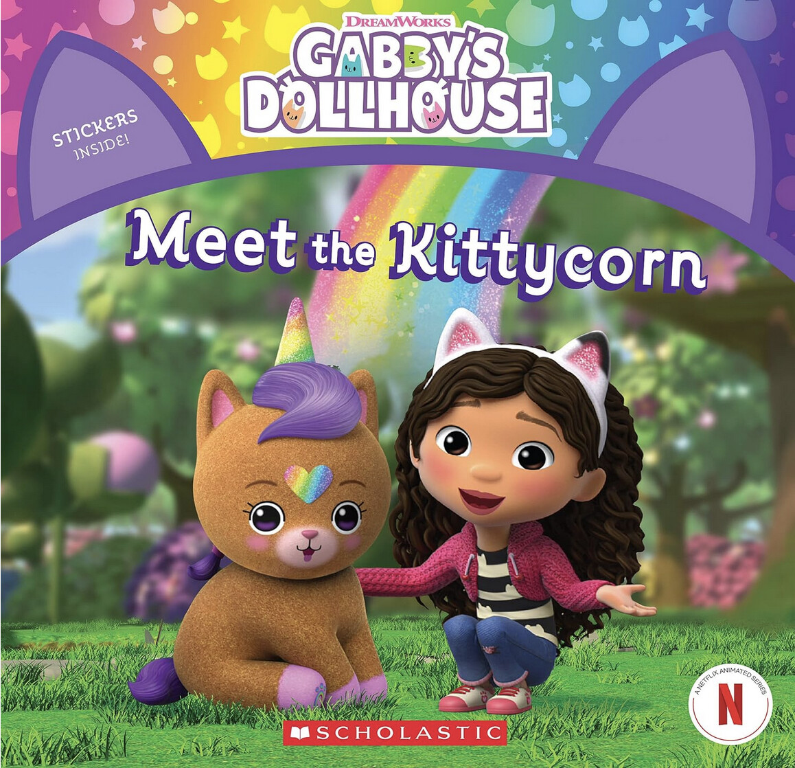Gabby's Dollhouse #7: Meet the Kittycorn Front Cover (Published by Scholastic Inc.)