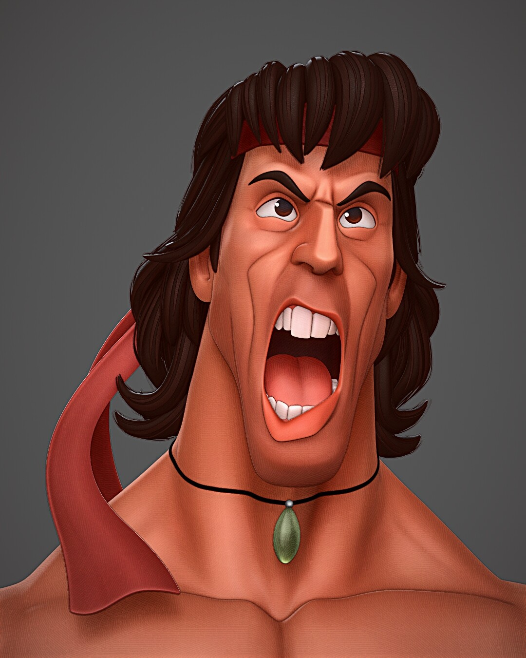 ArtStation - Rambo tribute