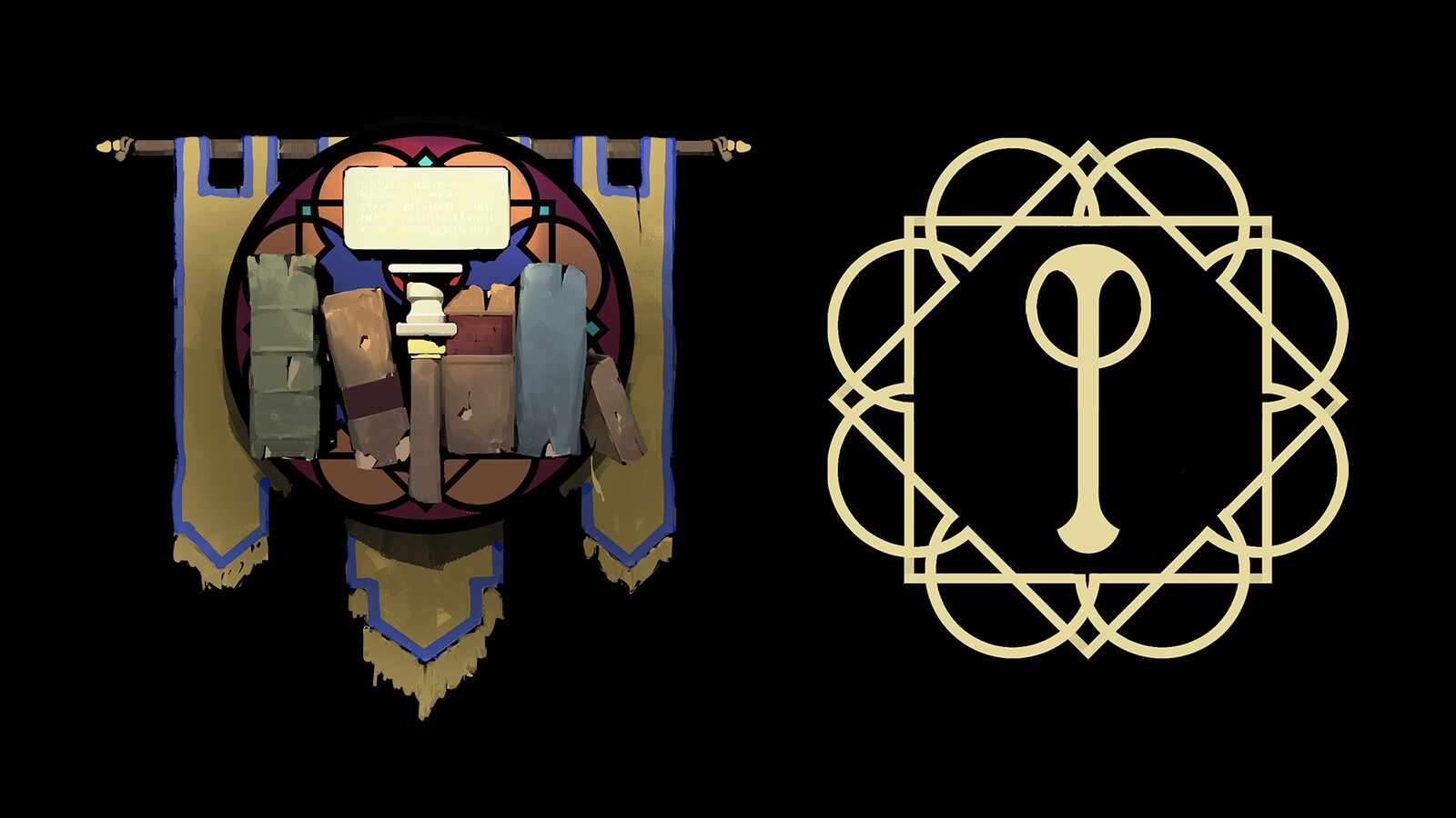 Cleric class crest and holy pattern