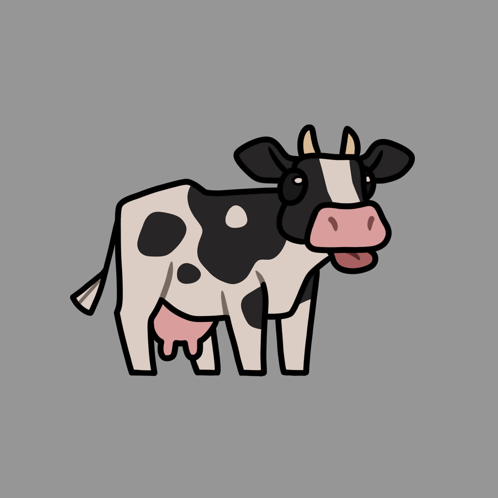 ArtStation - Cow sprite