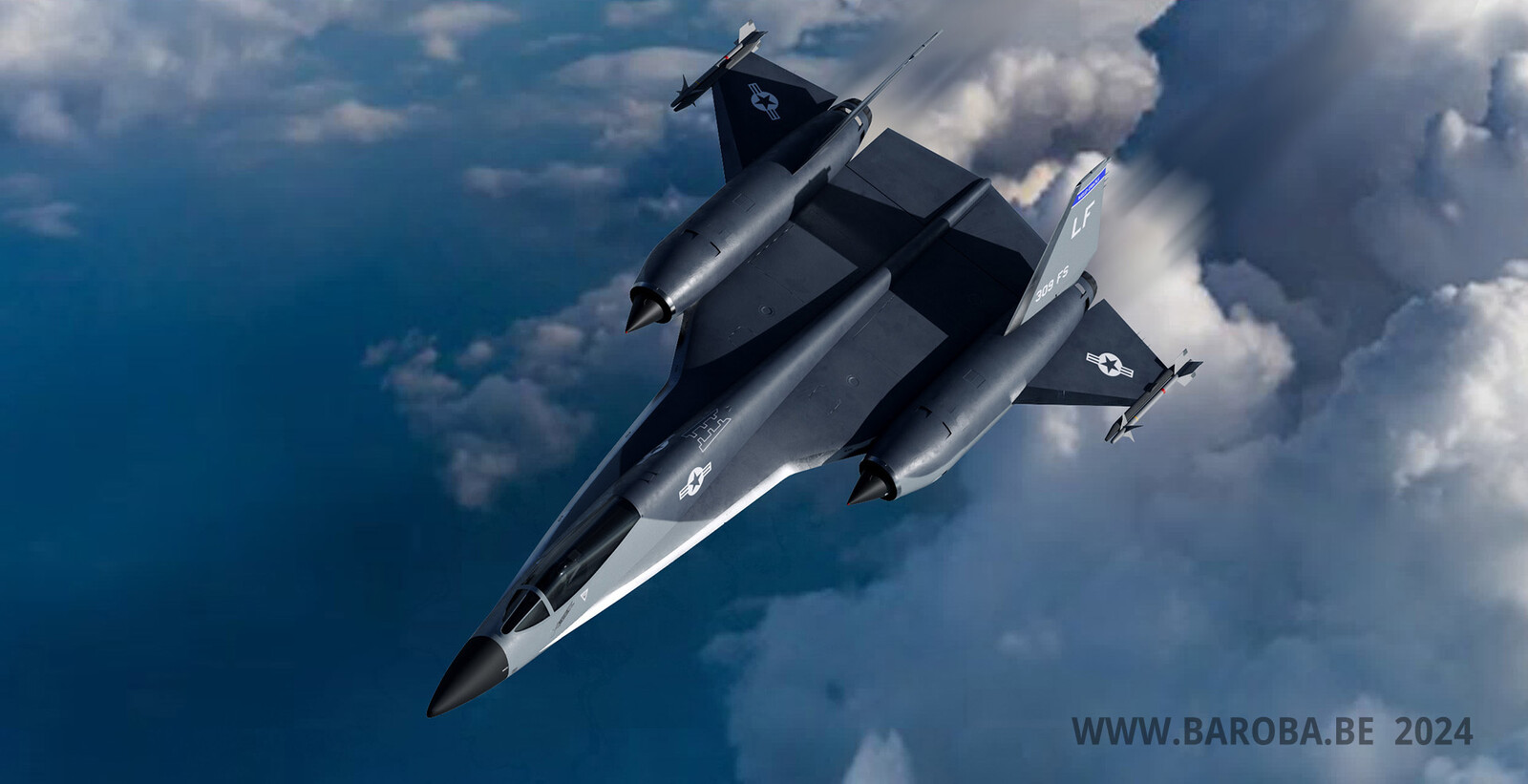 Topview 1 of the Lockheed F-16
