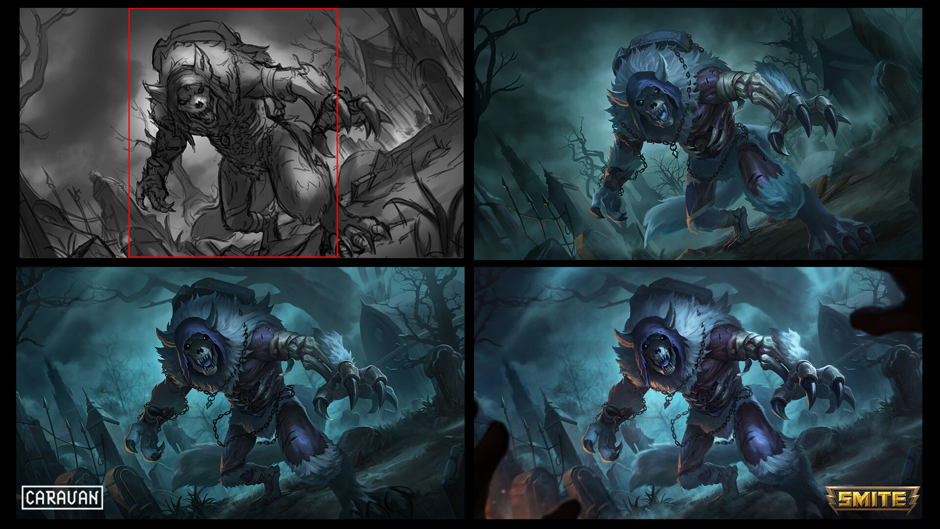 ArtStation - SMITE - Fenrir the Undead, image size:1920x1080