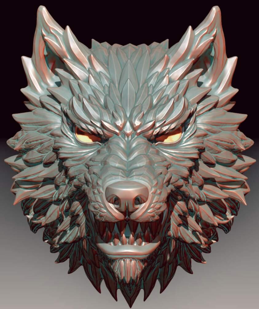 ArtStation - wolf_head