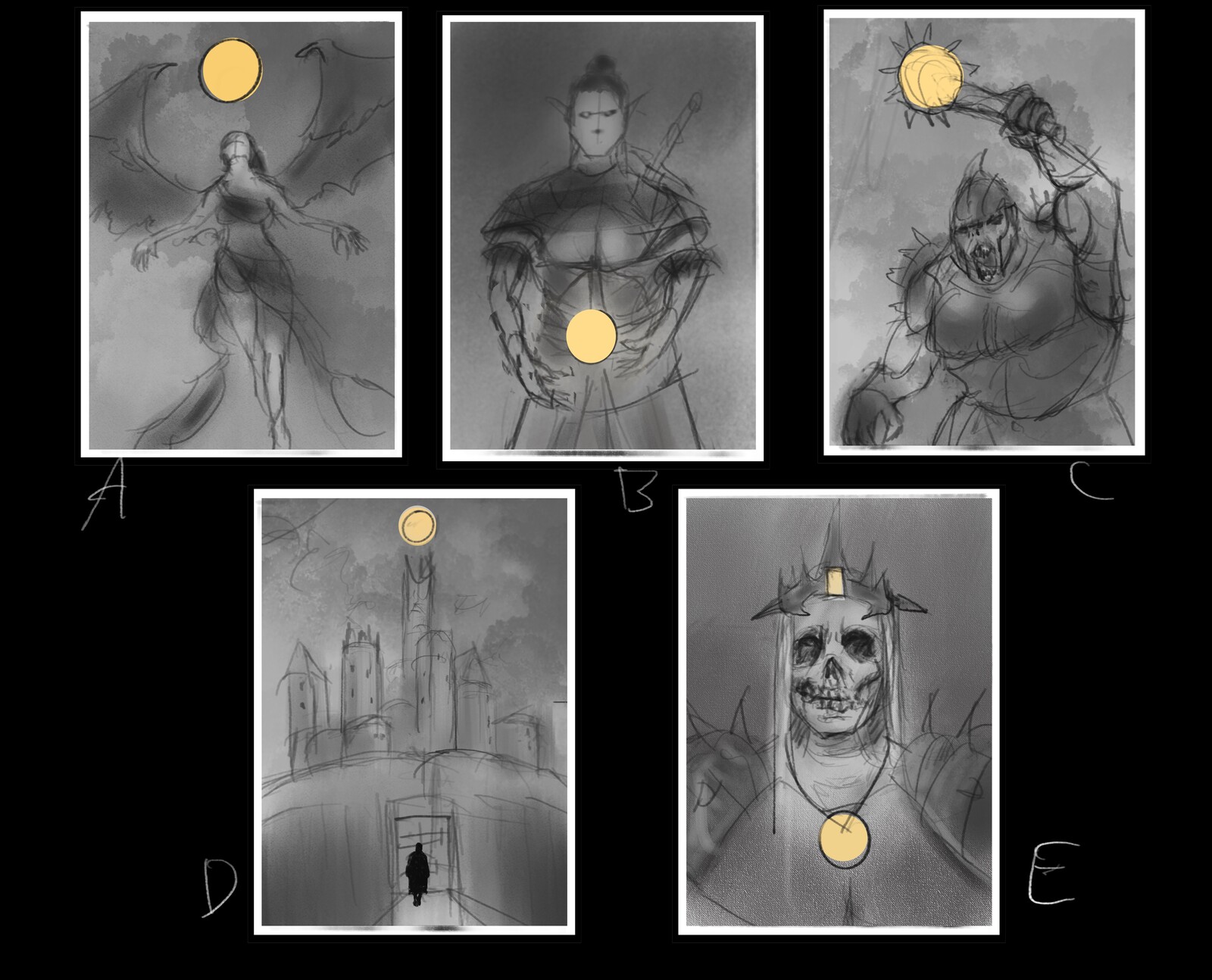 Metal Art cards WIP