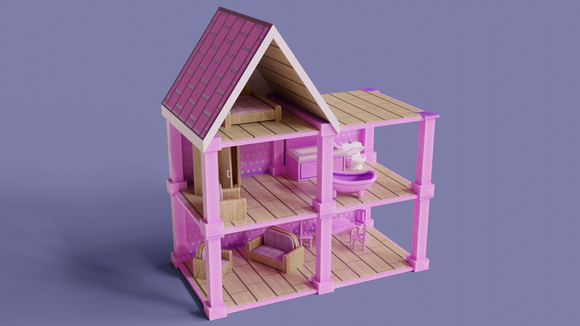 ArtStation - Toy Furniture | Doll House | Game Art