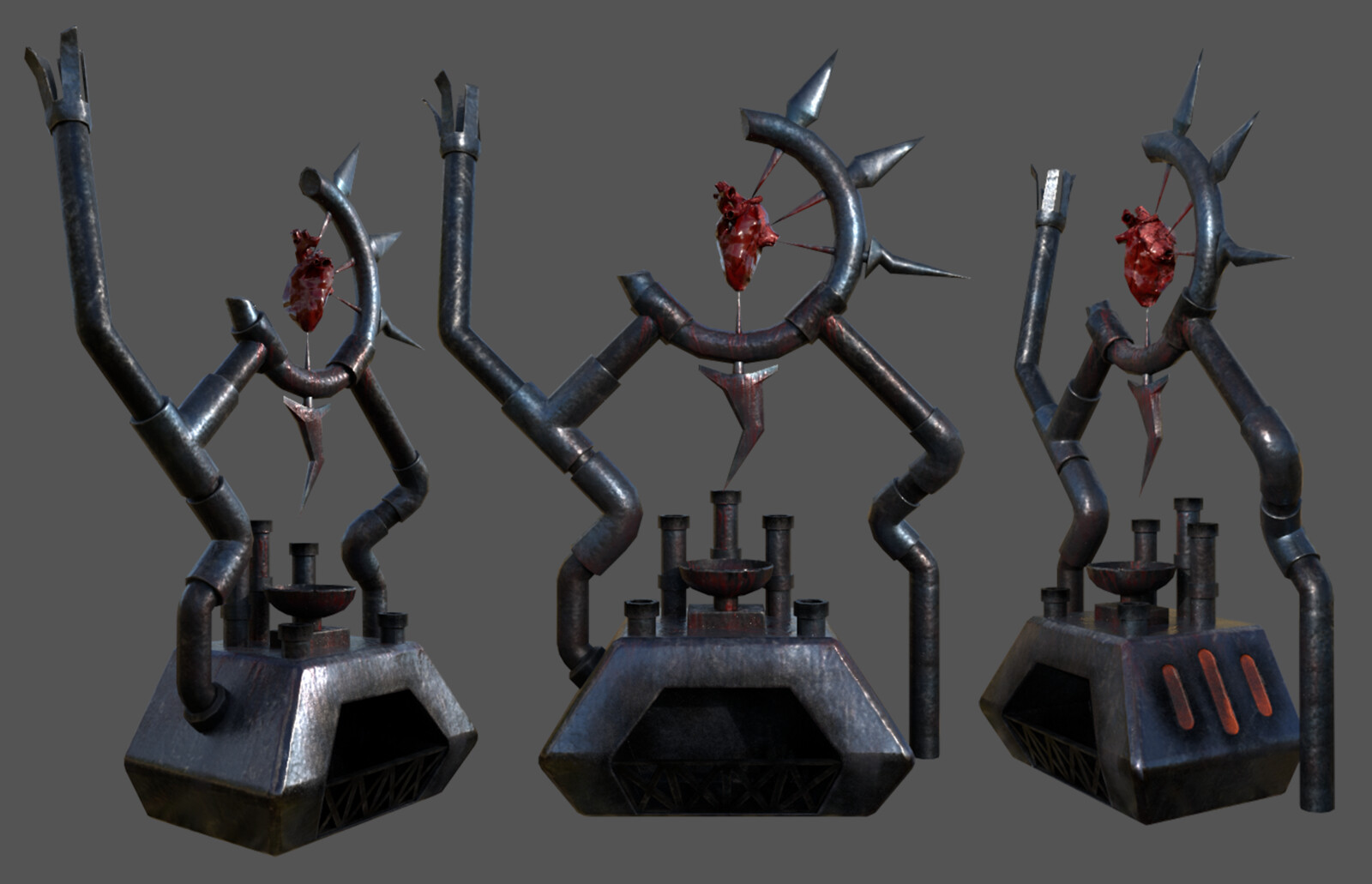 An in-depth texture render of the alter.