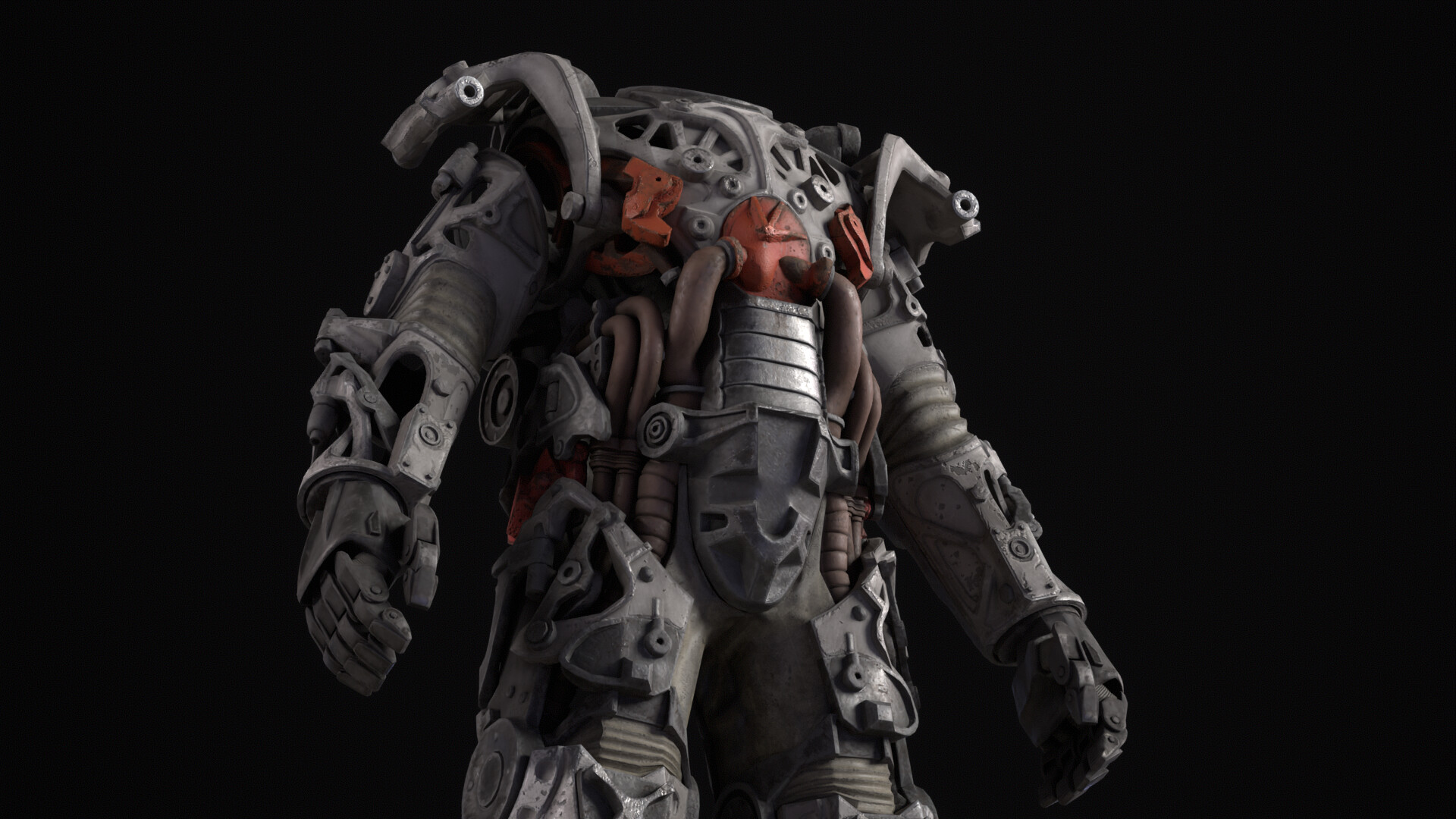 Artstation power armor frame