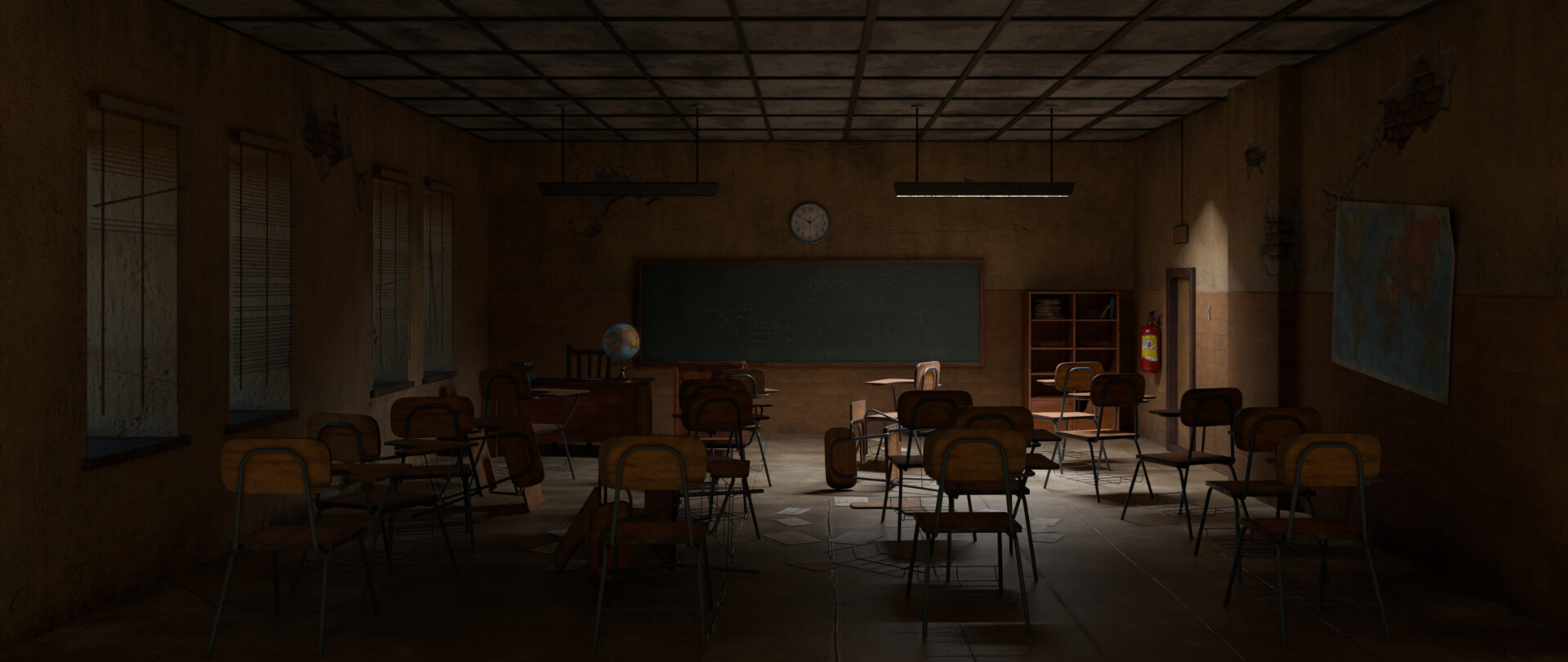 ArtStation - Class Room Environment