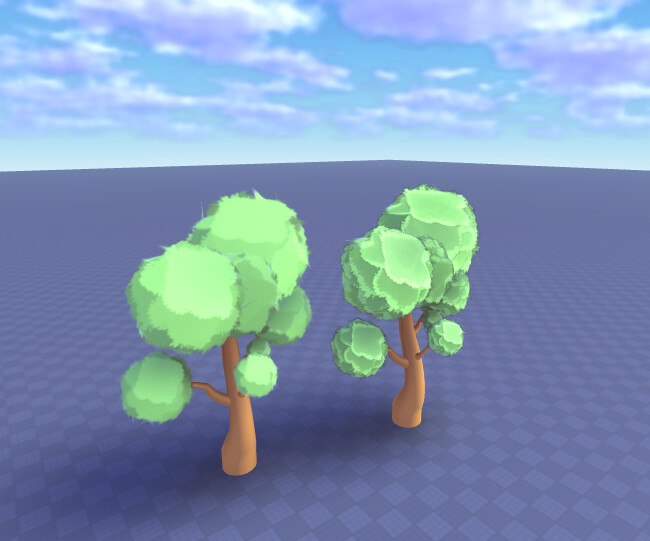 ArtStation - Stylized Roblox Trees