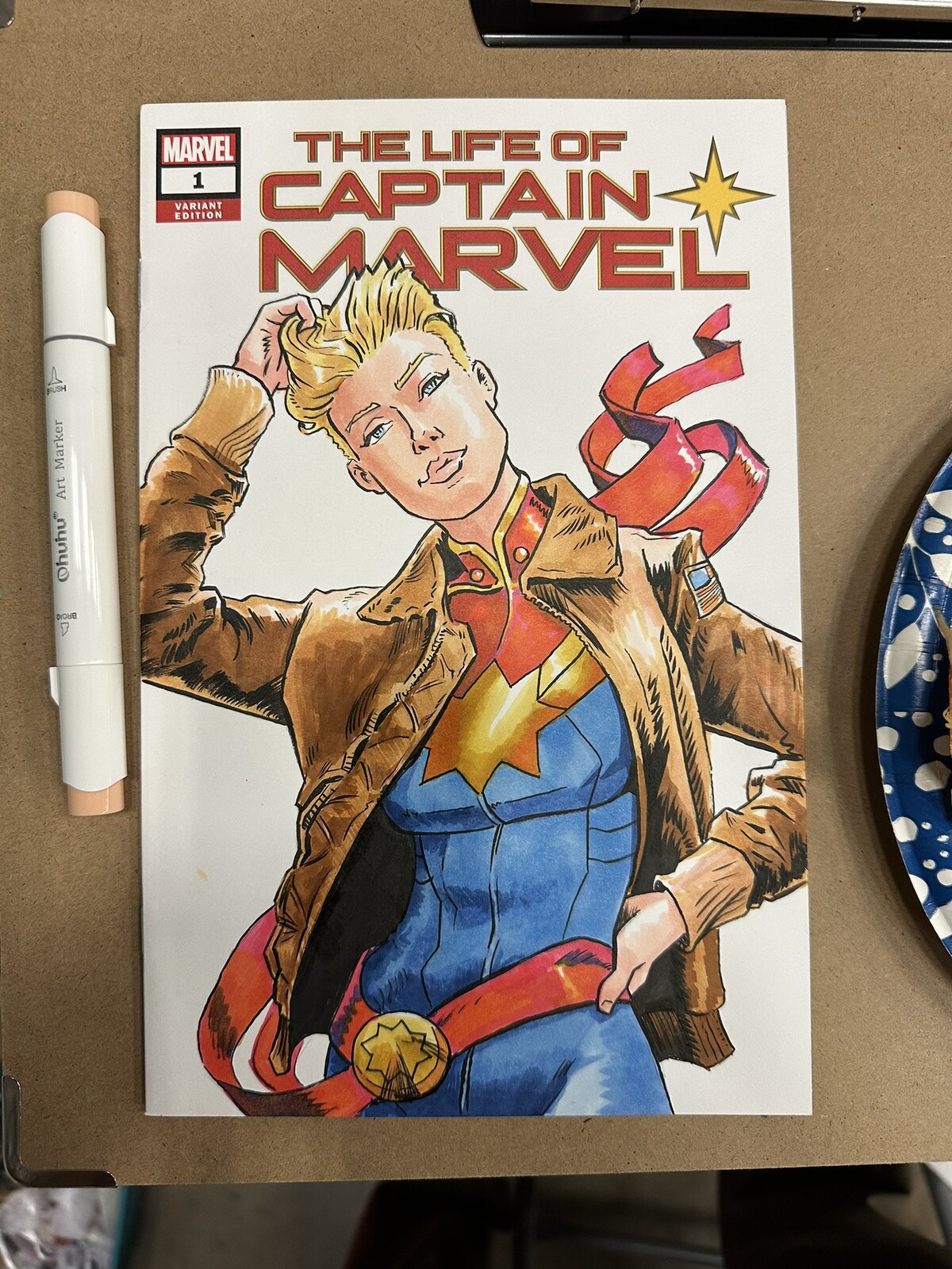 Captain Marvel - Sketch Cover