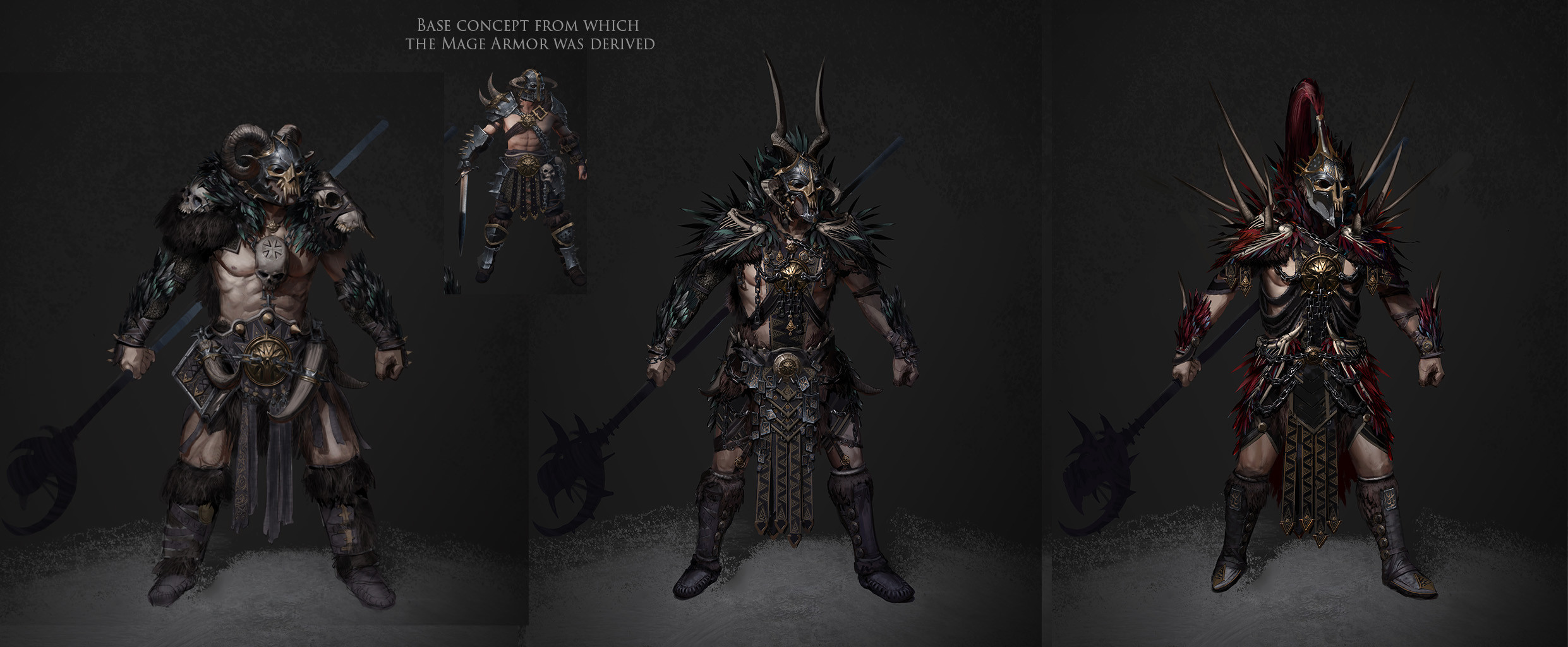 Iterations of the Chaos Mage armor (cancelled)