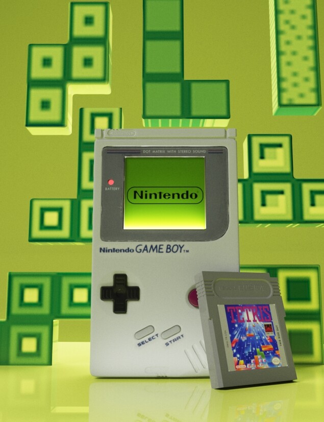 ArtStation - Nintendo Game Boy 3D model