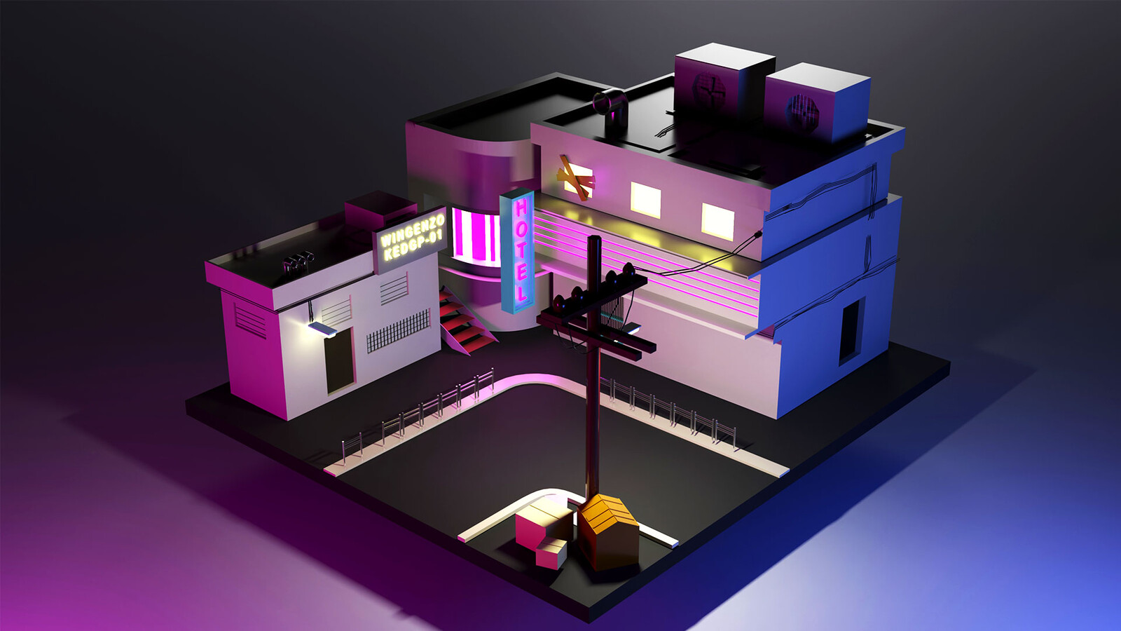 Stylized Modeling,Texturing &amp; Lighting Rendering
