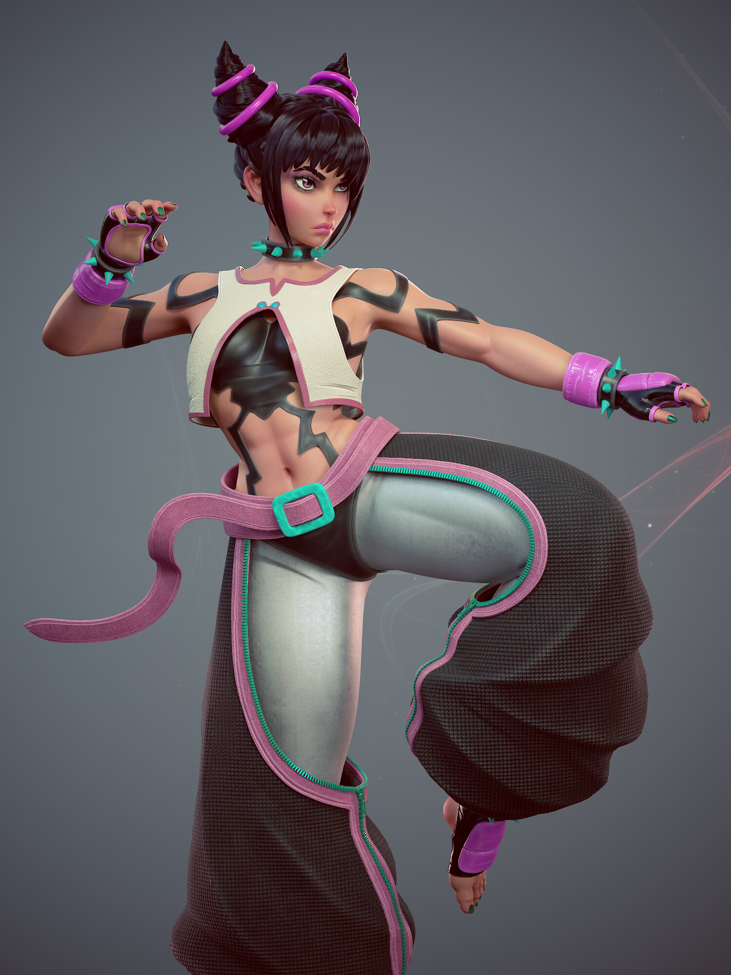 ArtStation - Juri Han (Street Fighter)