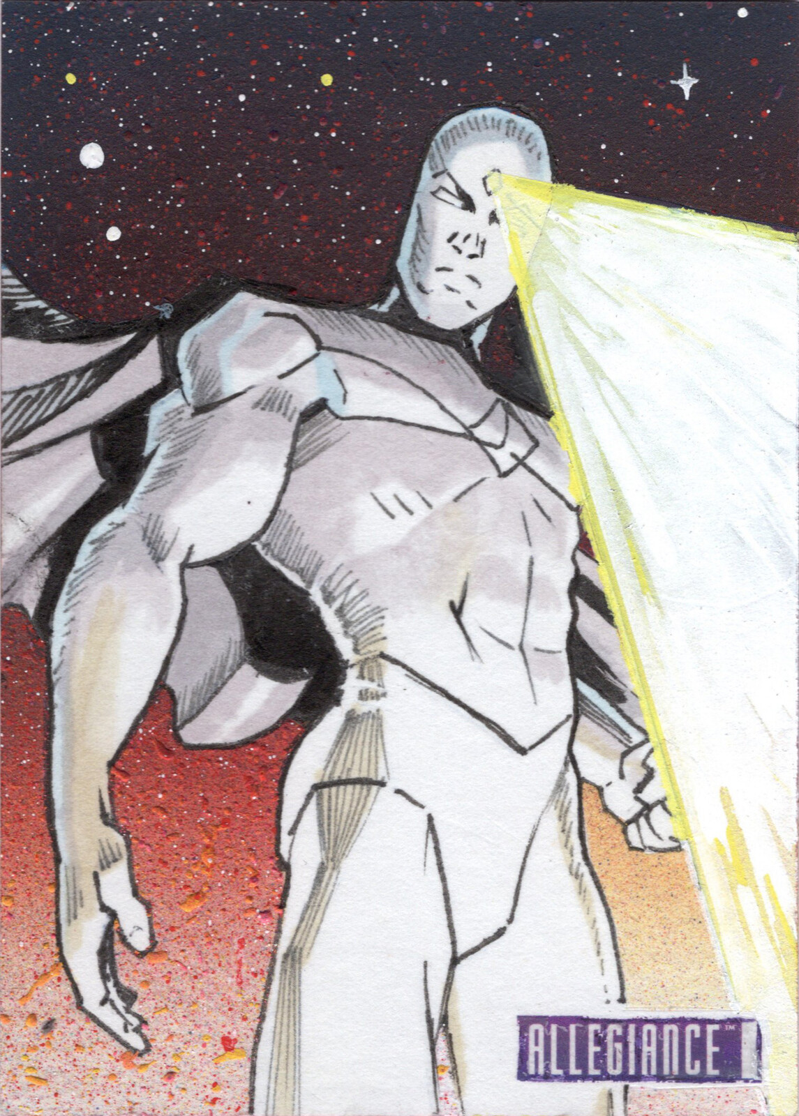Vision - Upper Deck Infinity Trilogy Marvel Allegiance Sketchcard