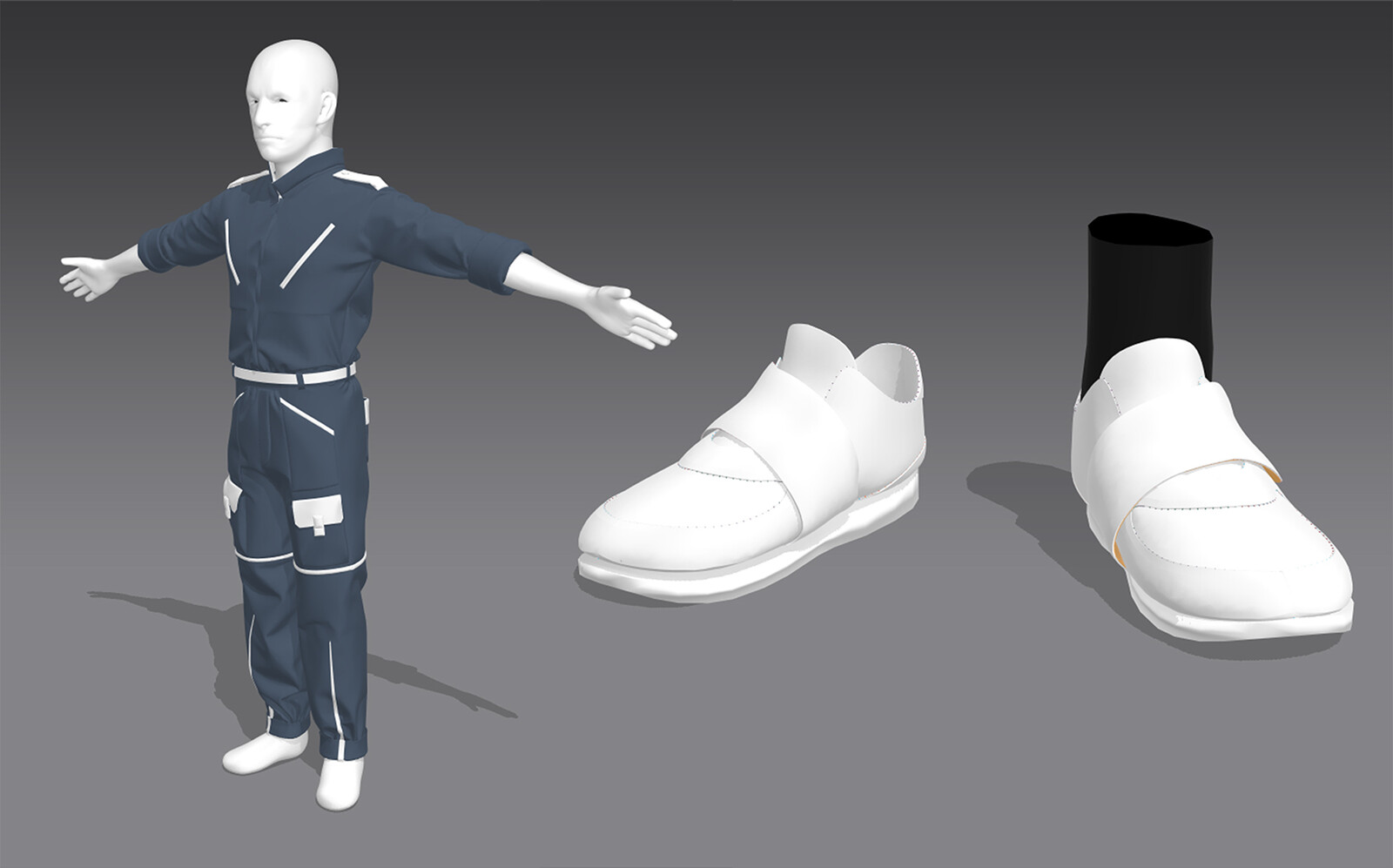 Clothing made in Marvelous Designer.