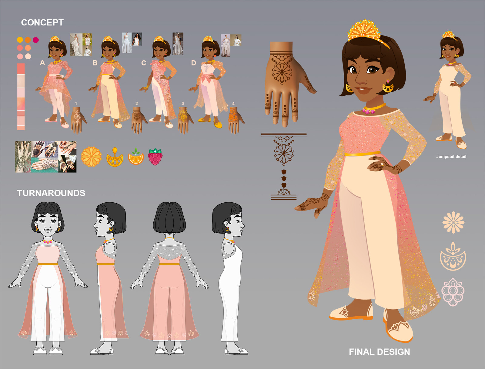 Queen Olivia Orange's wedding dress (alternate outfit)