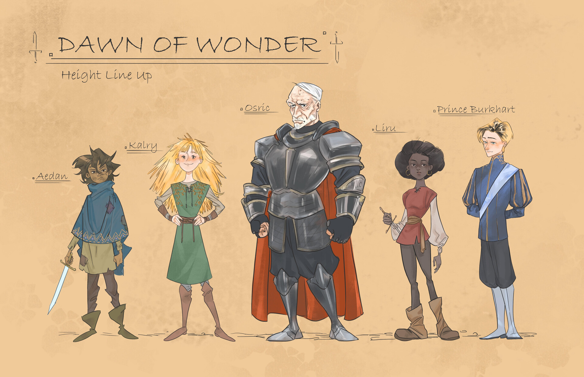 dawn of wonder characters