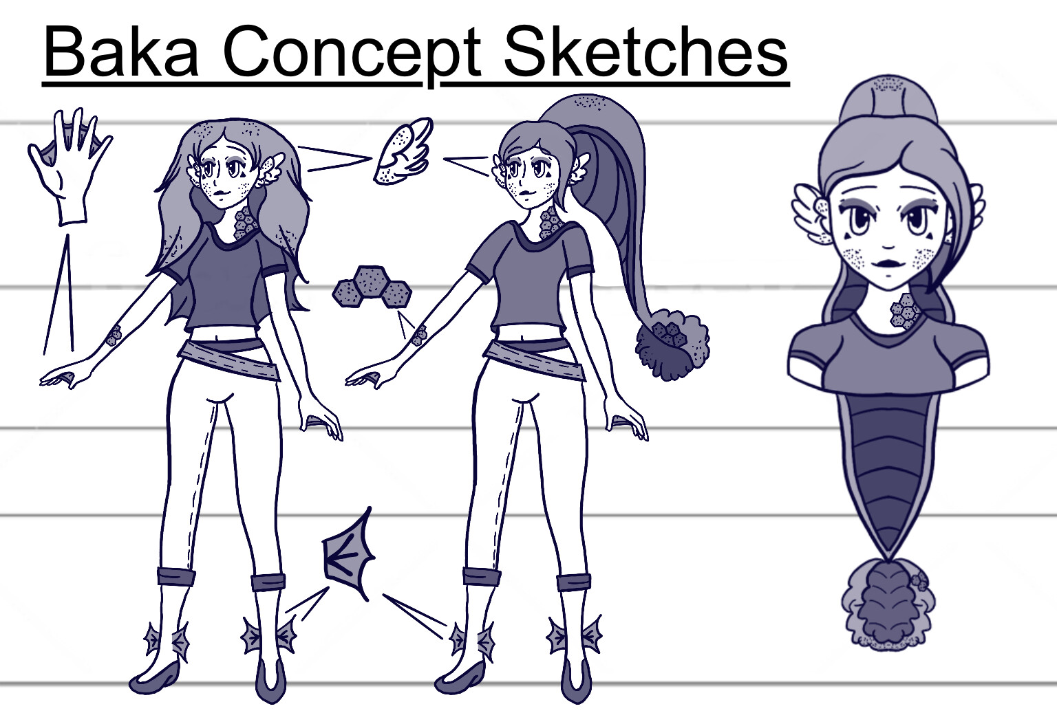 Baka Concept Sketches
