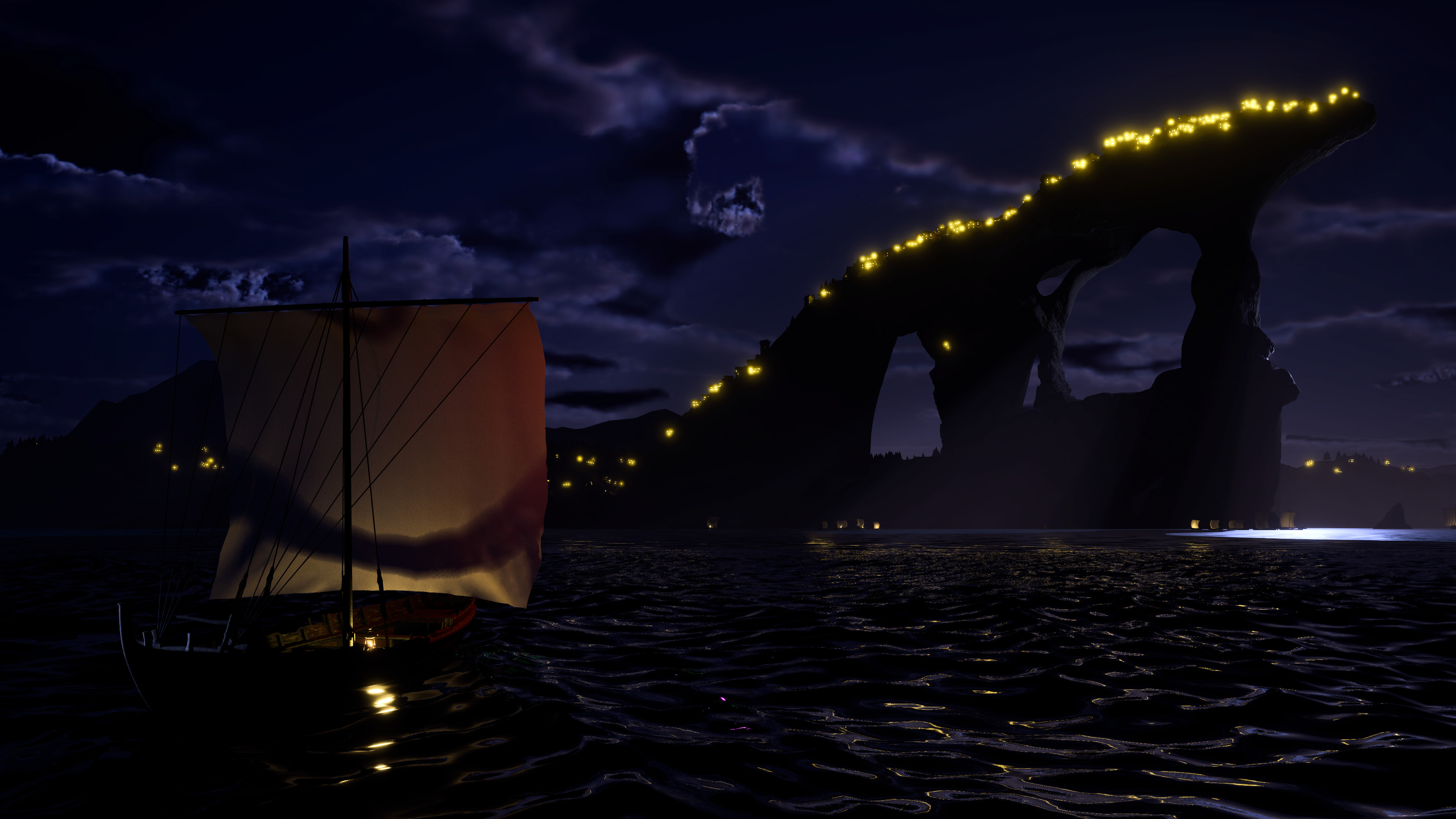 Night Version with alternate lighting setup