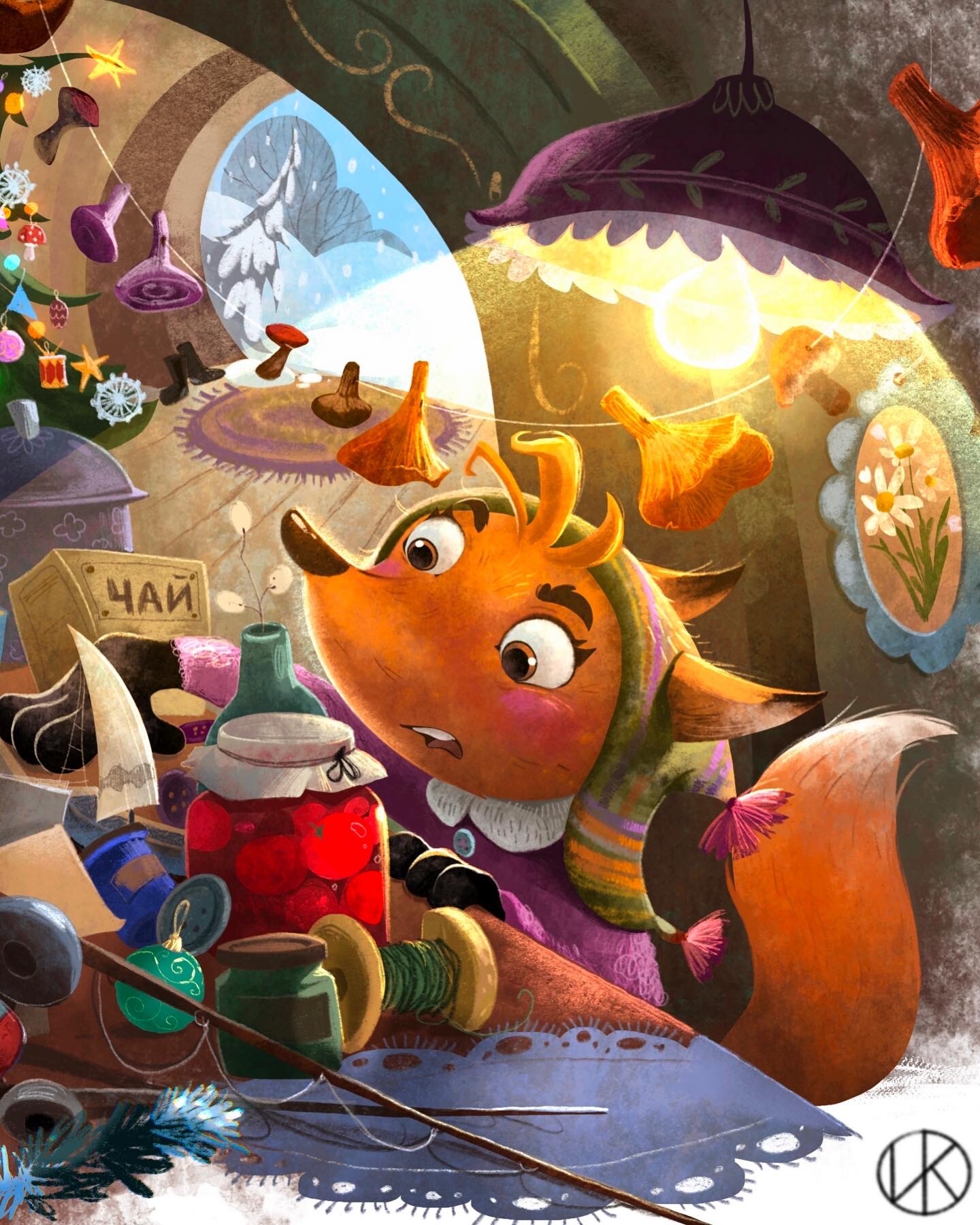 ArtStation - (The fox and the goose)