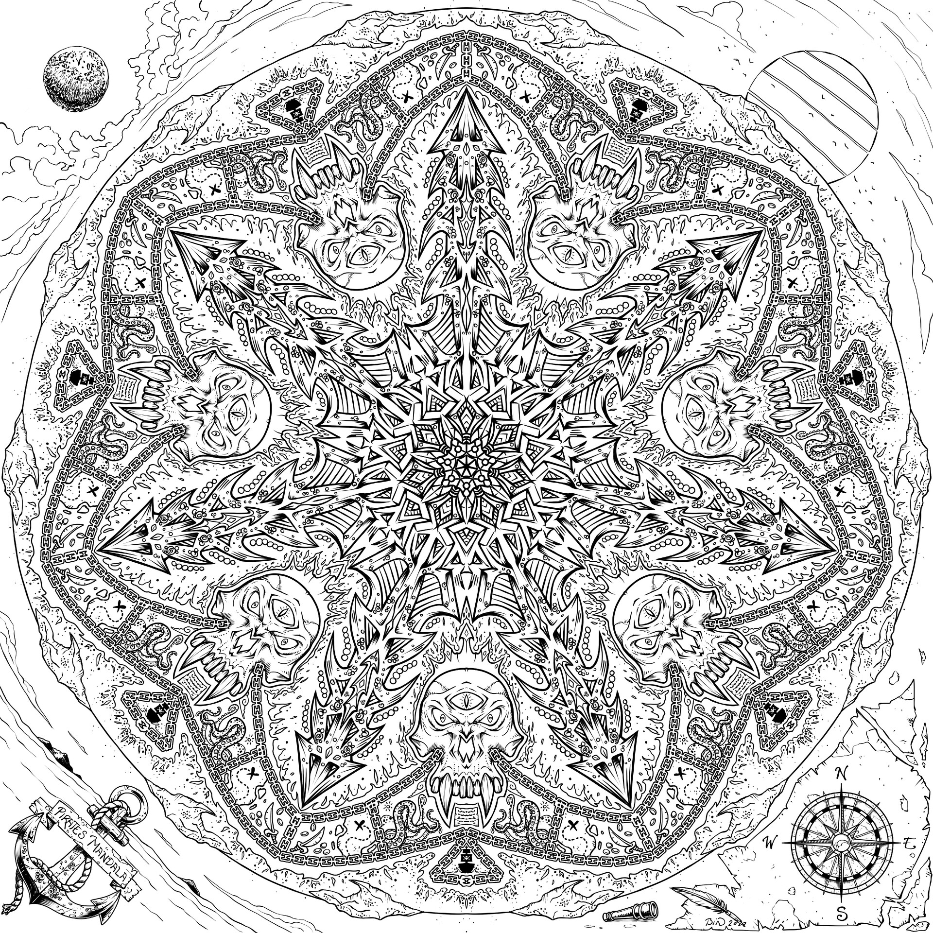 Bryan Internoscia PIRATES OF THE SEA MANDALA bryan-internoscia-pirates-of-the-sea-mandala