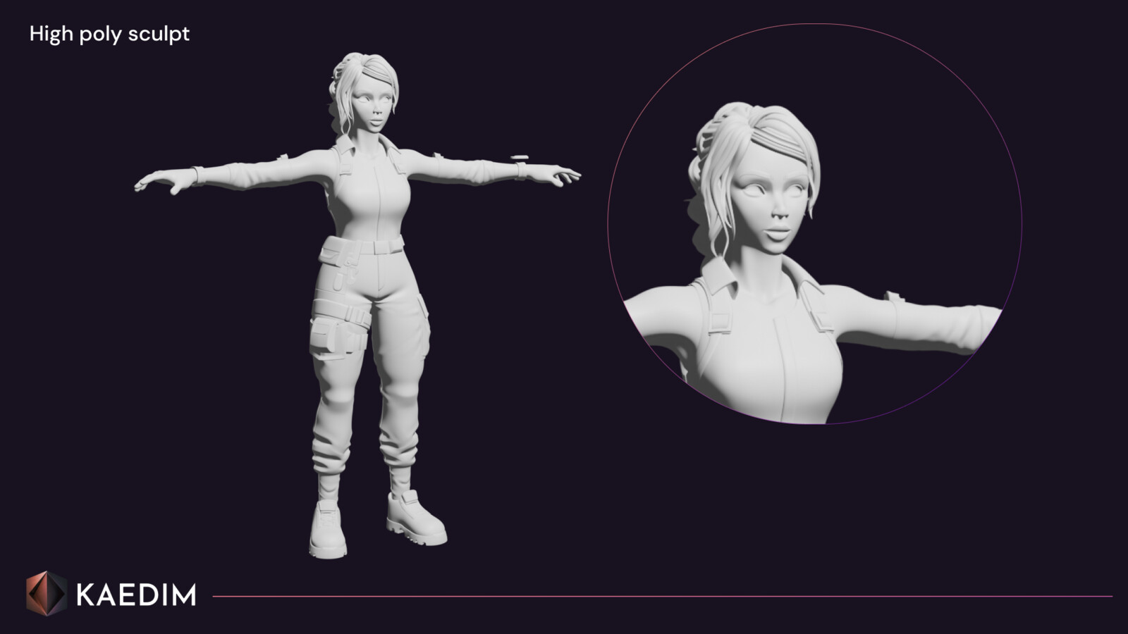 High poly sculpt