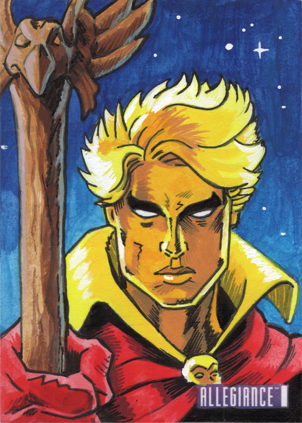 Adam Warlock - Upper Deck Infinity Trilogy Marvel Allegiance Sketchcard