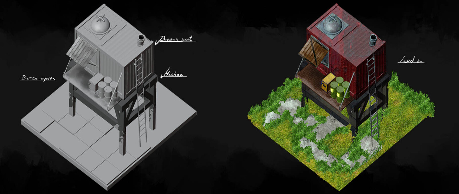 LV 2 HOME
3D model to 2D painted + textures