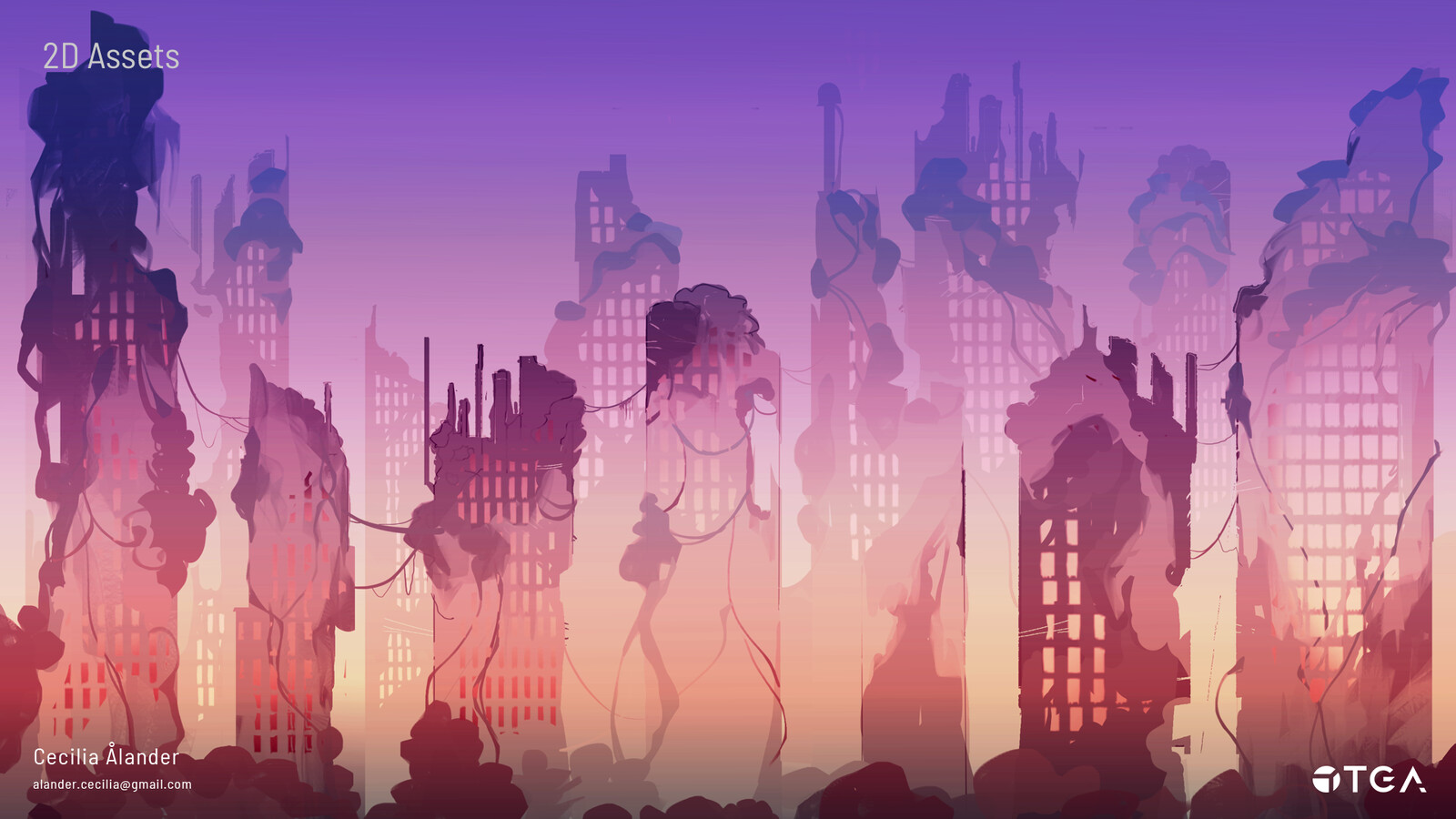 2D building props for game project #3 