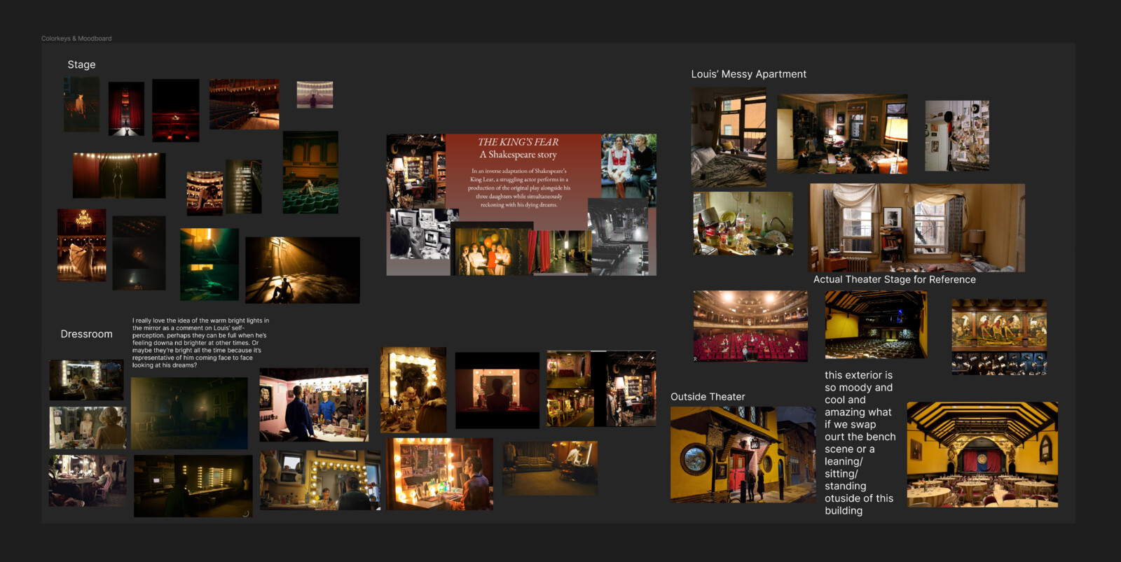 Set Design &amp; Lighting Moodboard