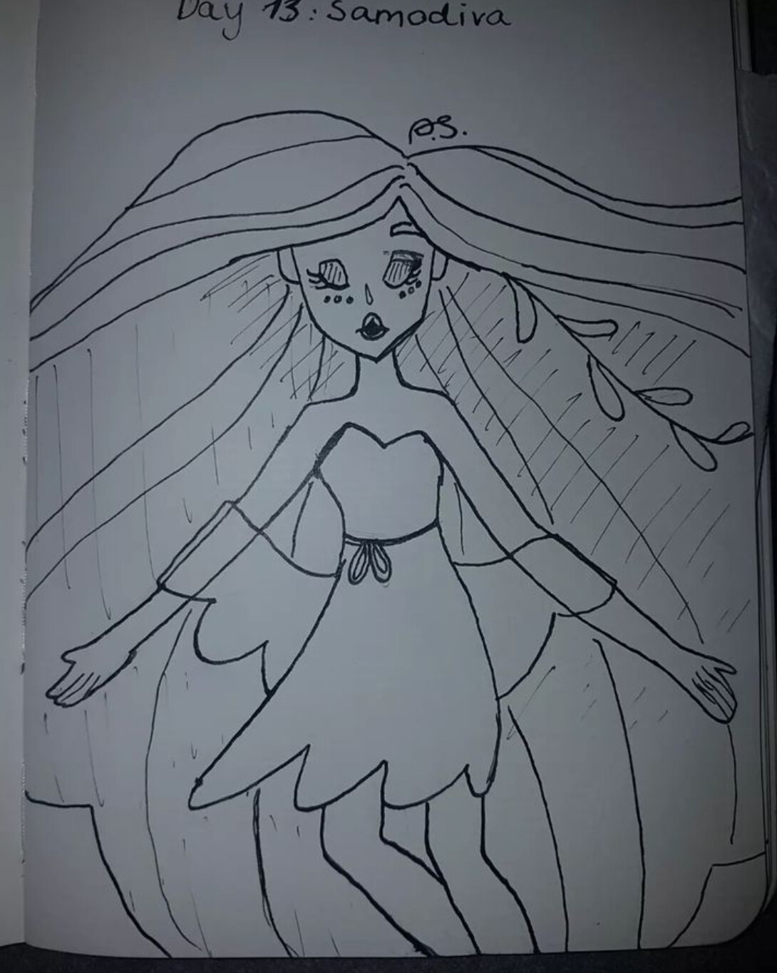 lined (ink)