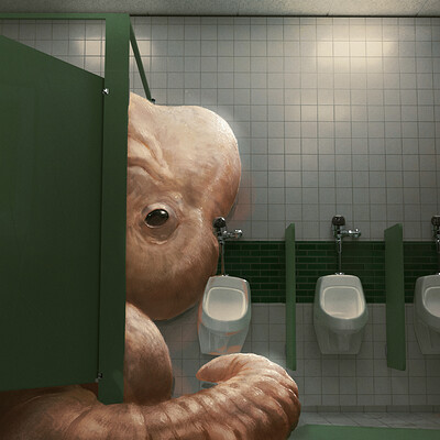 BATHROOM BREAK