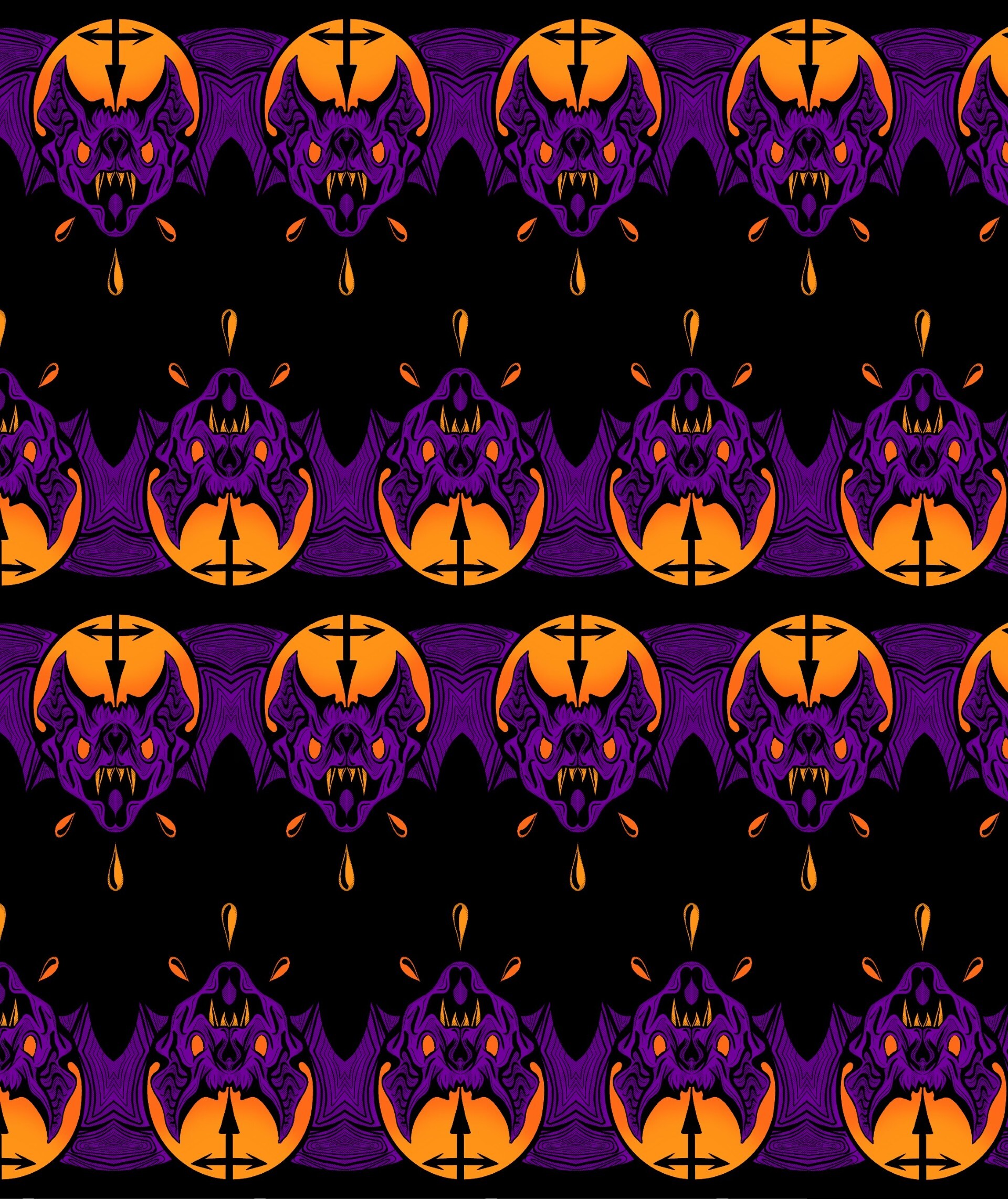 ArtStation - Vampire Bat Pattern