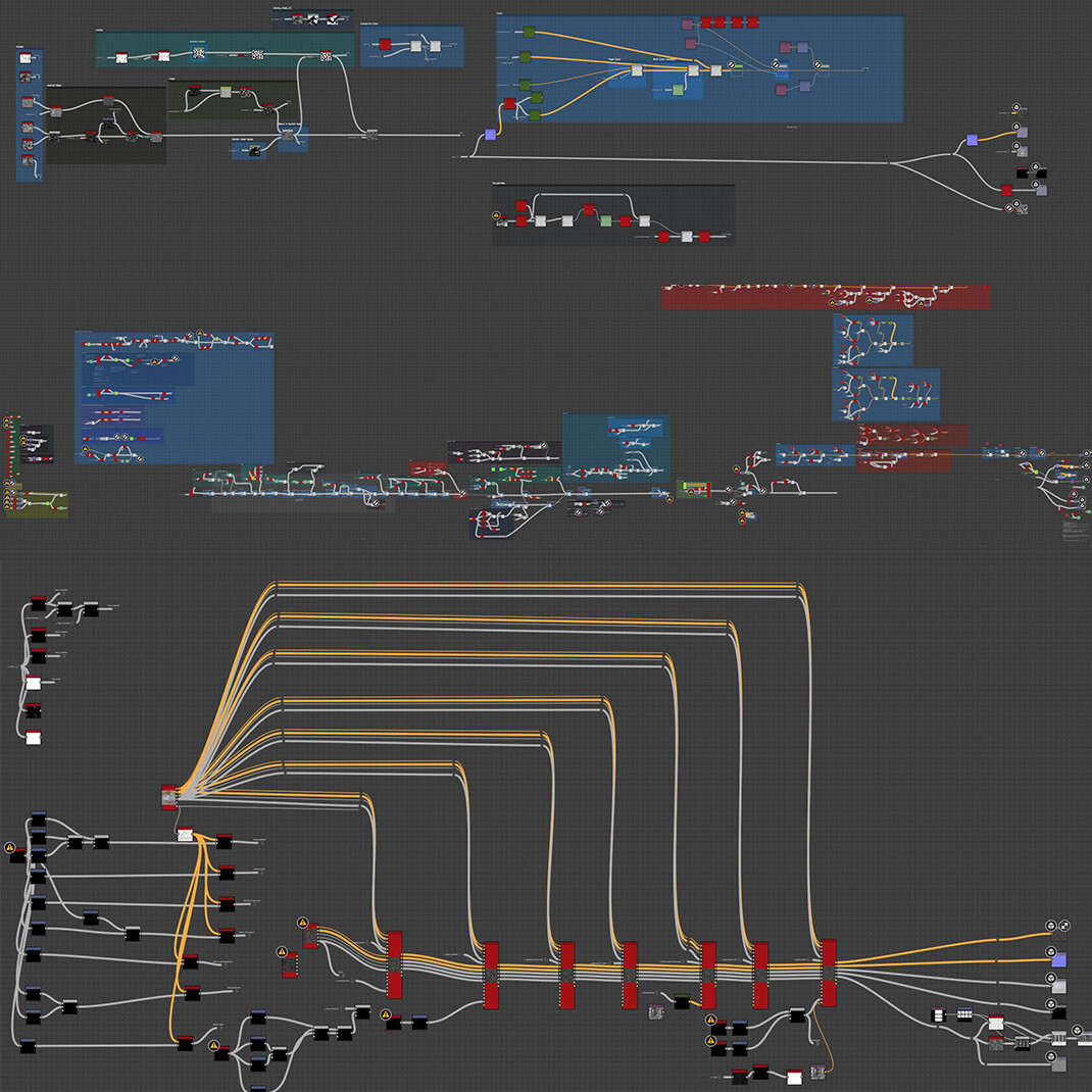 Substance Designer Graph
the asphalt material was created in a separate graph, which I then used to blend into my Sidewalk graph. A third graph was used to scatter leaves, cigarettes and trash.