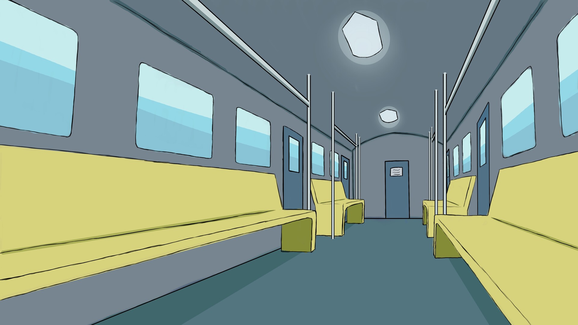 ArtStation - Train carriage design concept