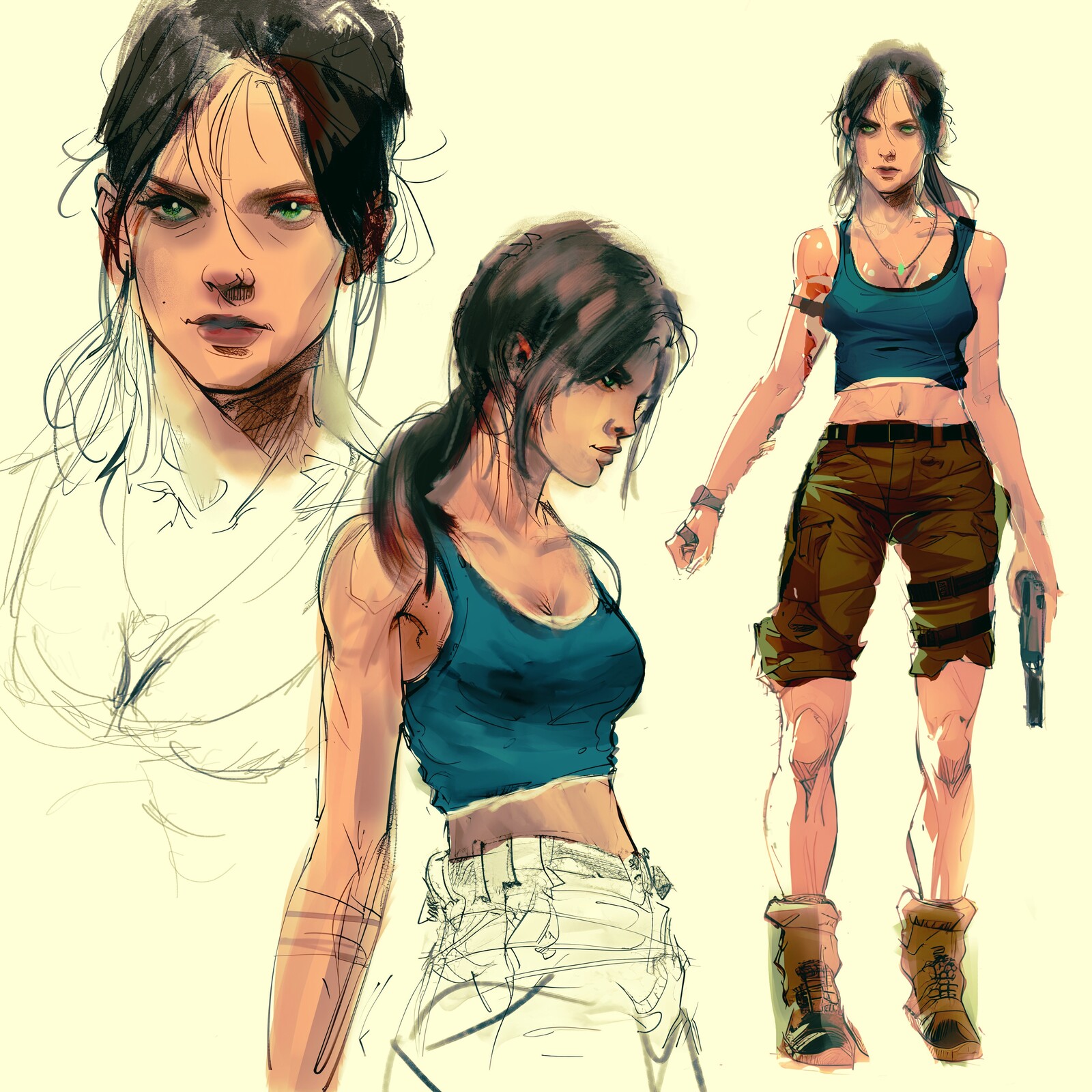 Character Design Croft Sketch
