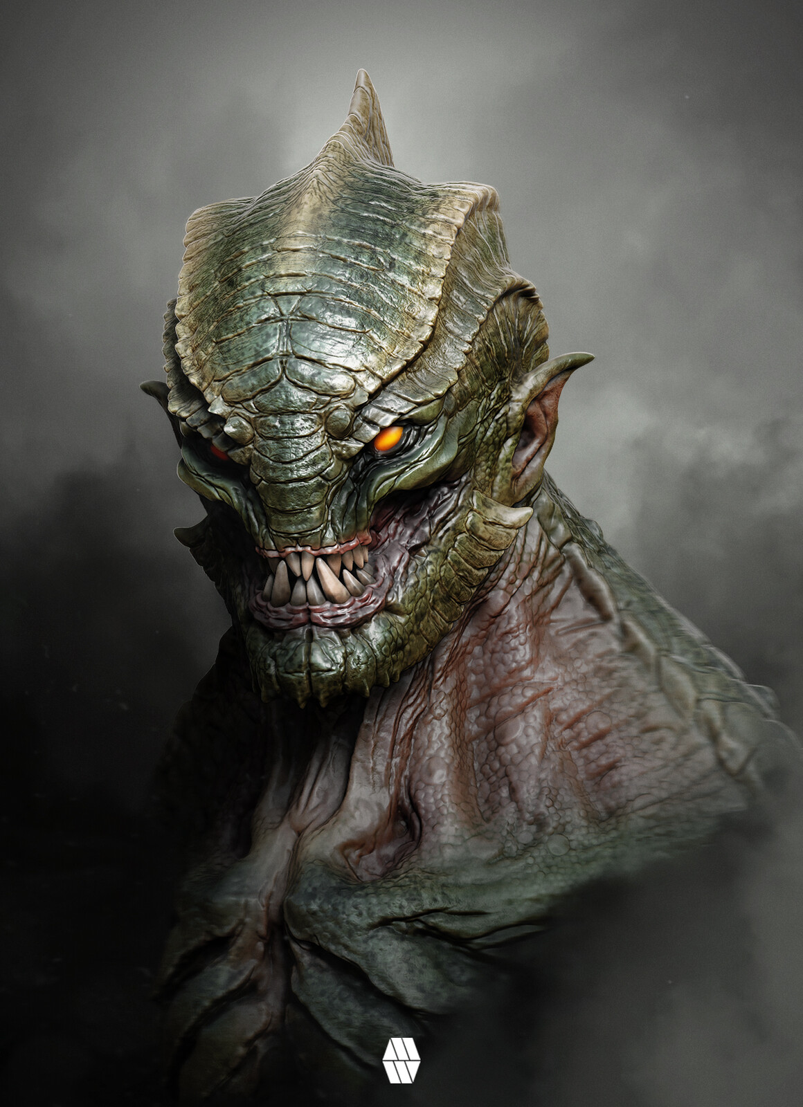 A Monster Emerges - 'Alien Bust' Concept
