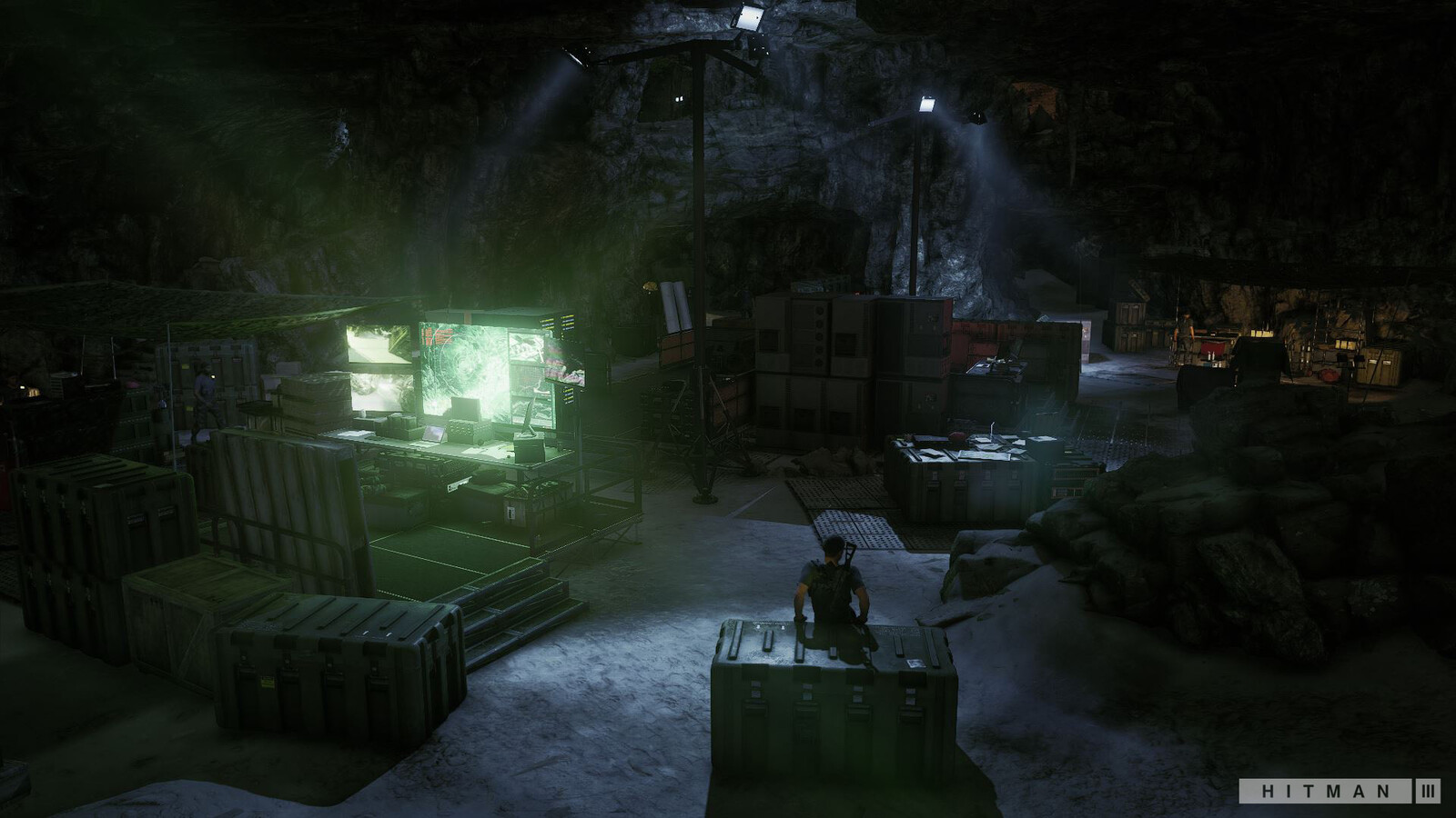 Inside the militia cave where they have set up a temporary hideout