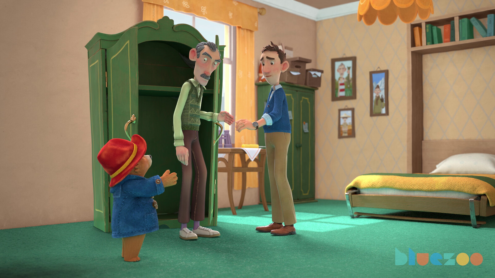 Modelling and texturing Mr Curry's bedroom.