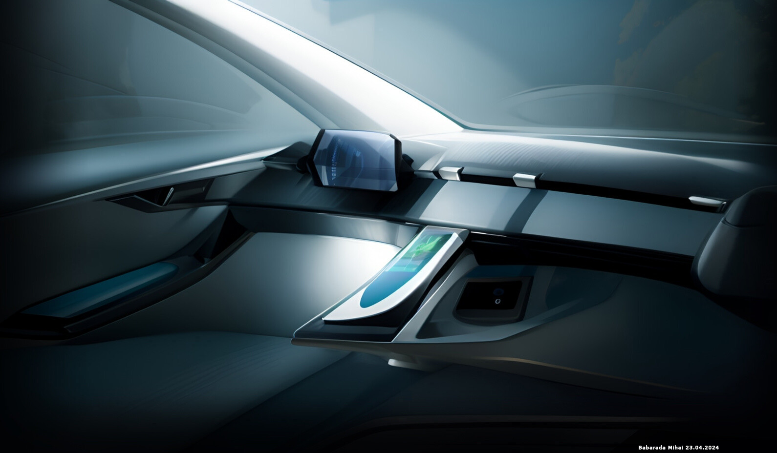 Dashboard center console design