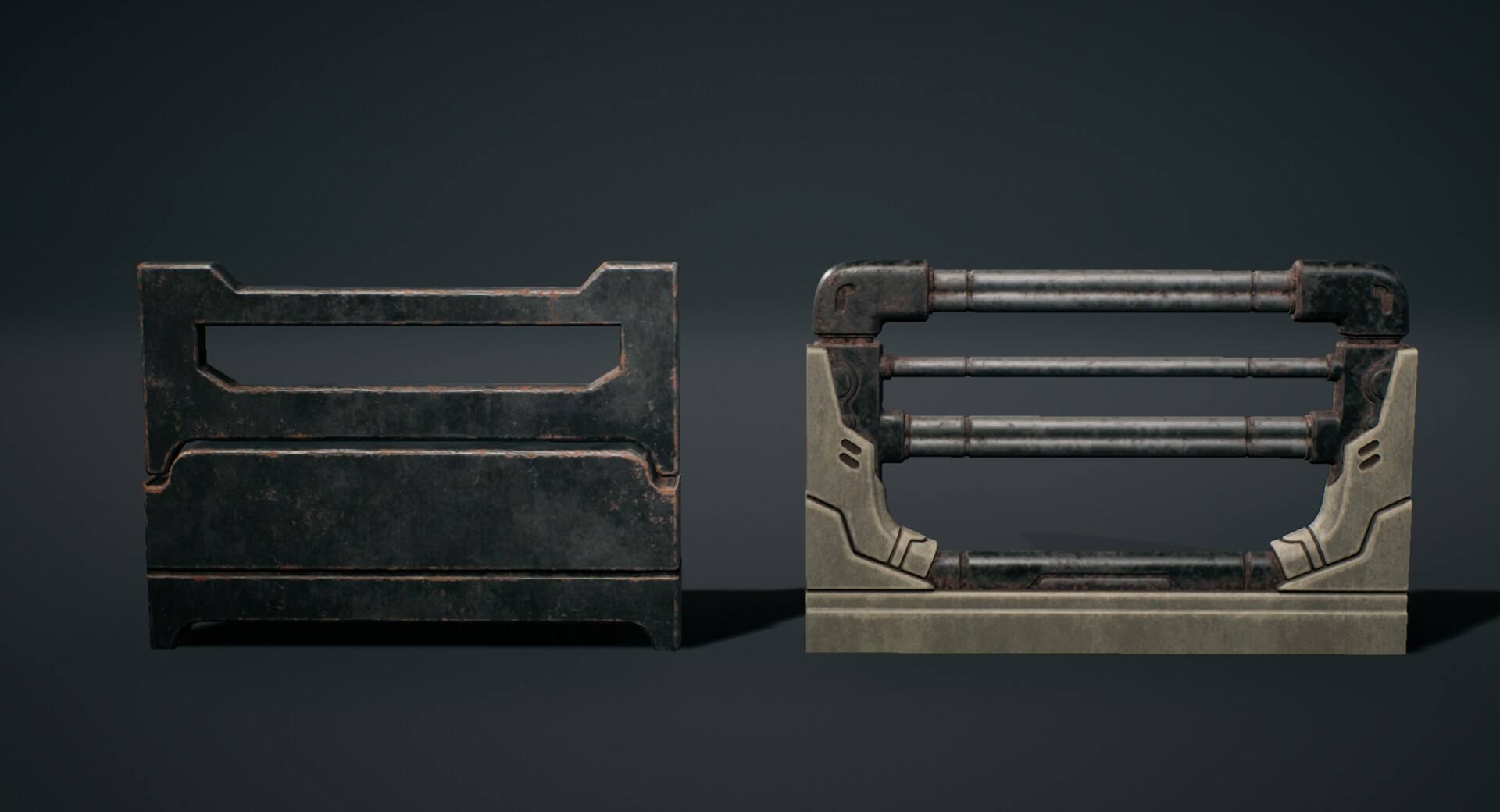 Art of Matthew Wood - Remnant 2 Modular Railing Assets